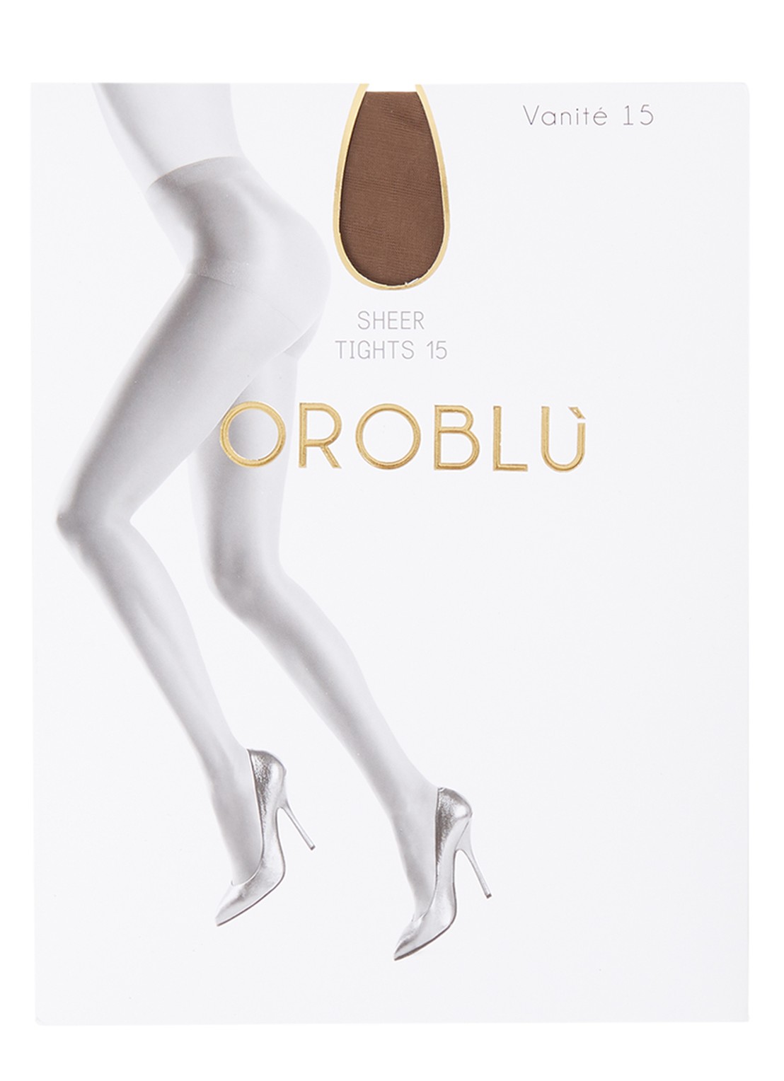 Oroblu Vanité panty in 15 denier - voorkant 4 bruin