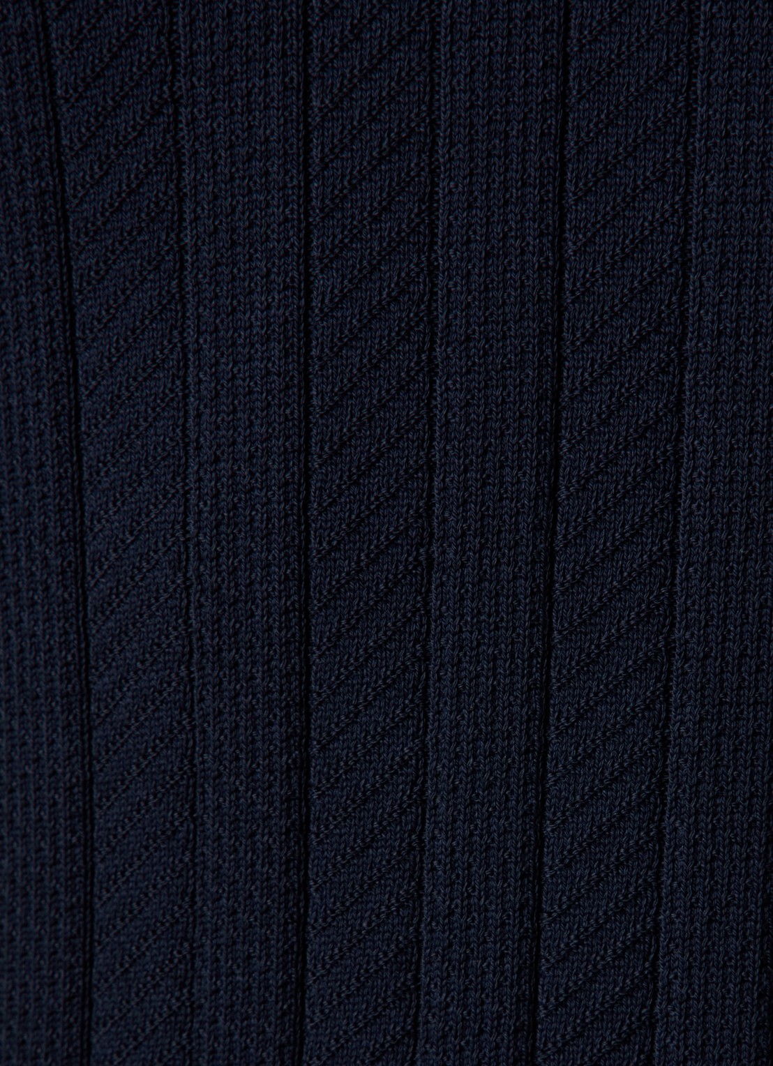 Oscar Jacobson Barto regular fit polo met ingebreid patroon - detail 5 donkerblauw