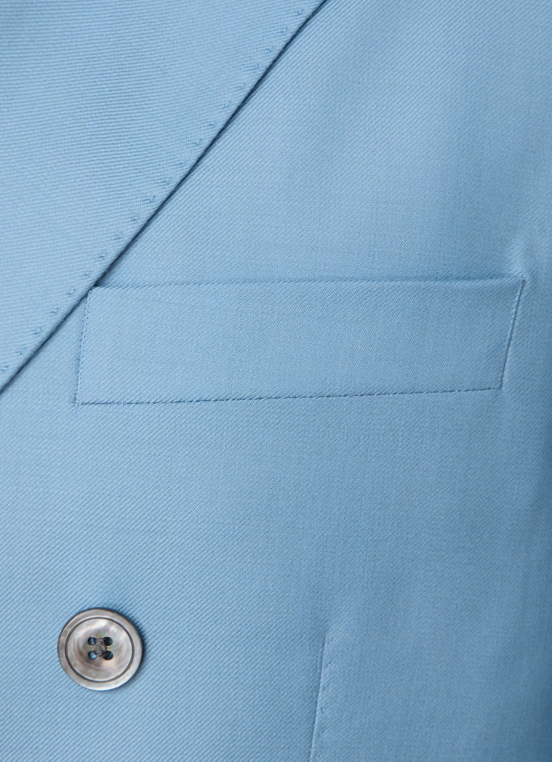 Oscar Jacobson Farris regular fit double-breasted colbert van wol met klepzakken - detail 5 lichtblauw