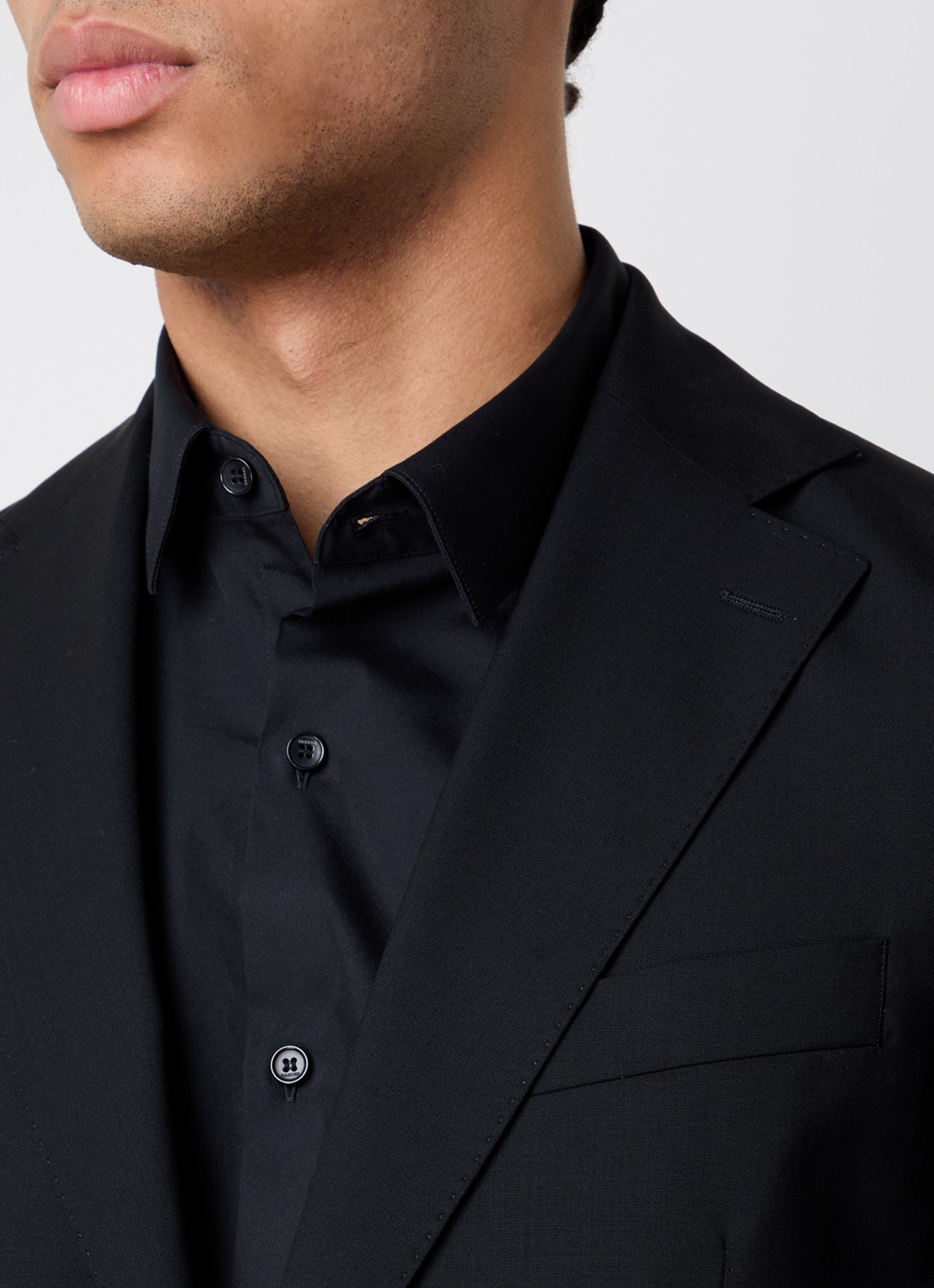Oscar Jacobson Fogerty regular fit colbert met klepzakken - detail 5 zwart