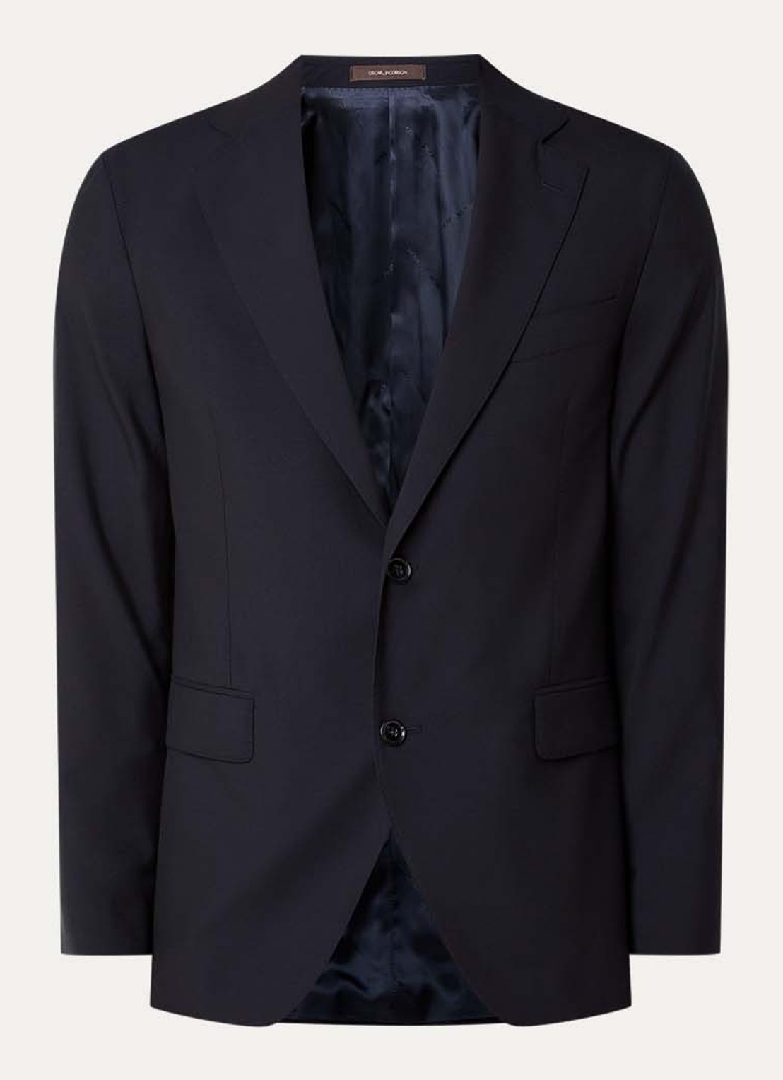 Oscar Jacobson Fogerty regular fit colbert met klepzakken - voorkant 7 donkerblauw