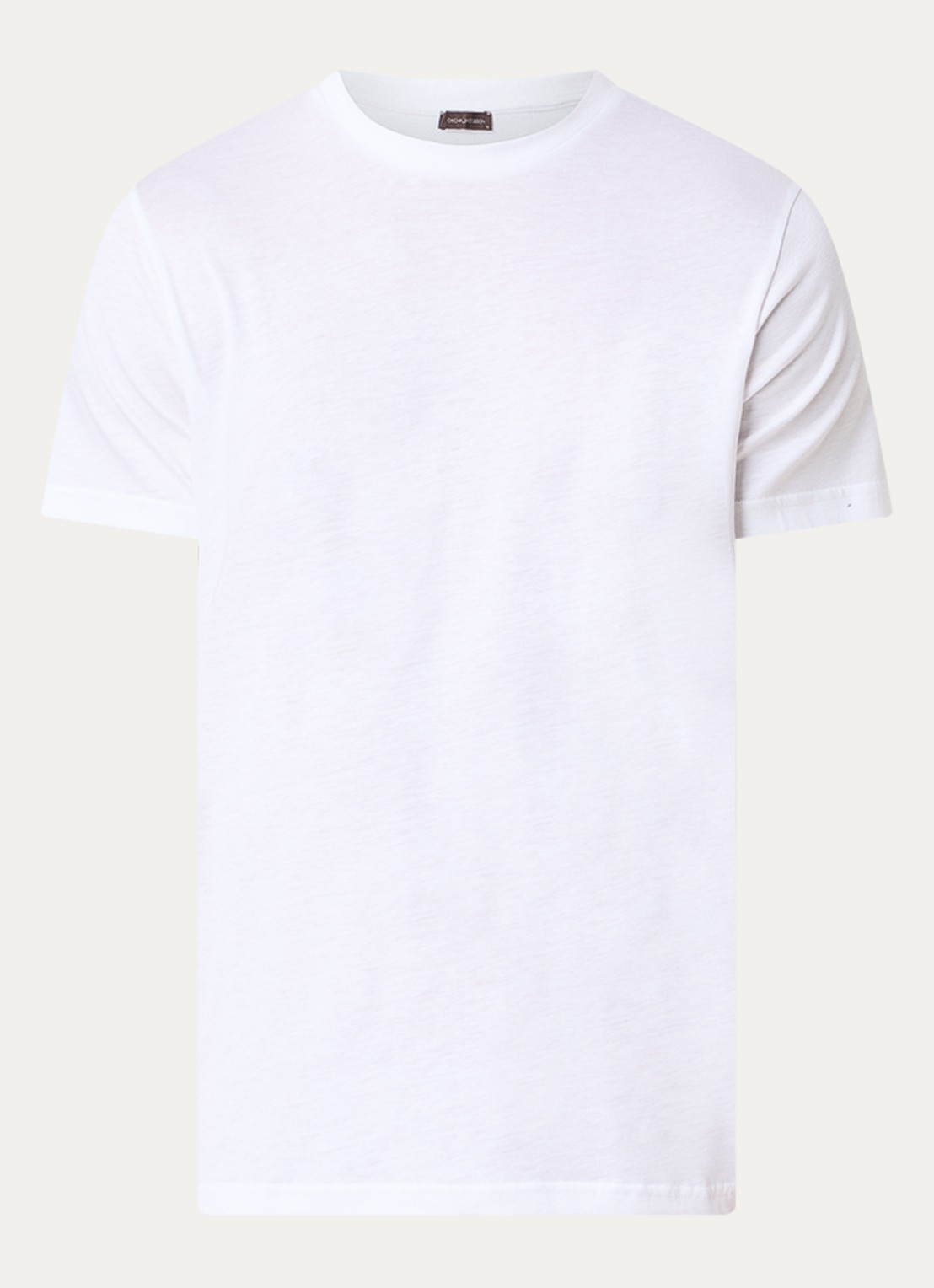 Oscar Jacobson Kim T-shirt  - voorkant 2 wit