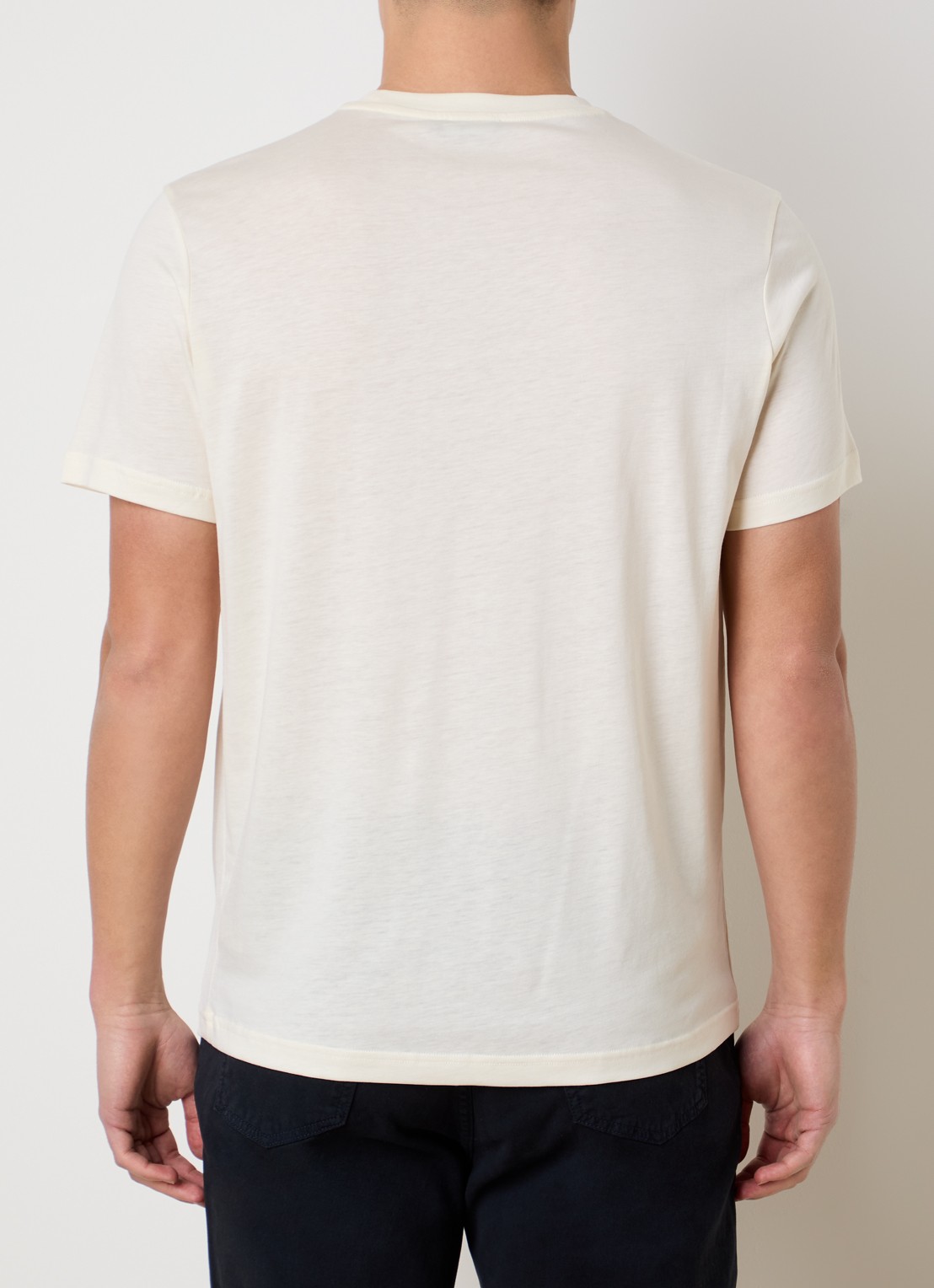 Oscar Jacobson Kim T-shirt  - achterkant vanillegeel
