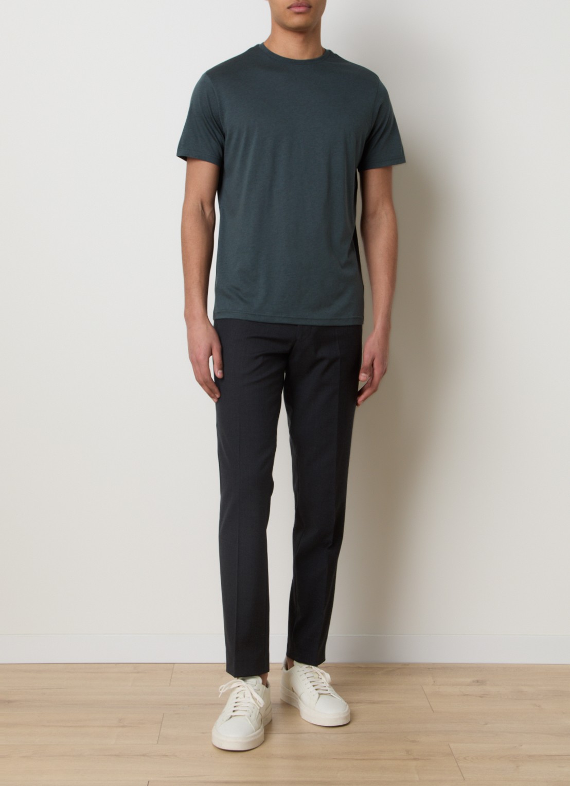 Oscar Jacobson Kim T-shirt  - voorkant 3 groen