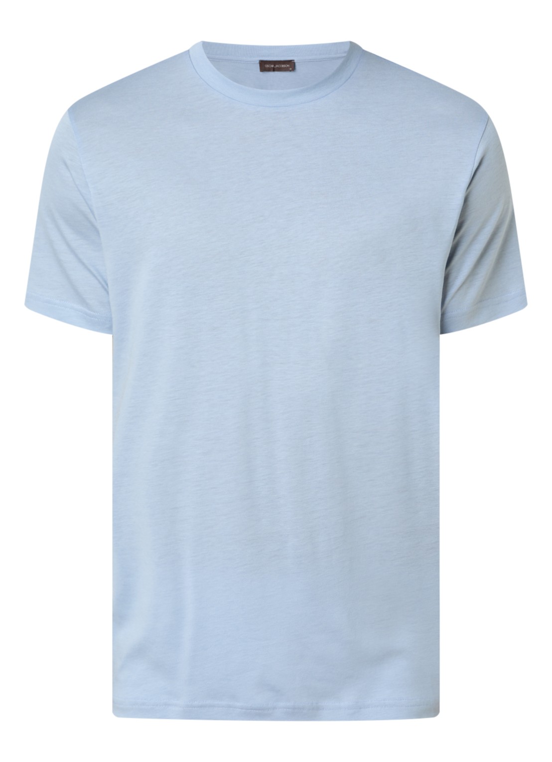 Oscar Jacobson Kim T-shirt  - voorkant 2 blauwgrijs
