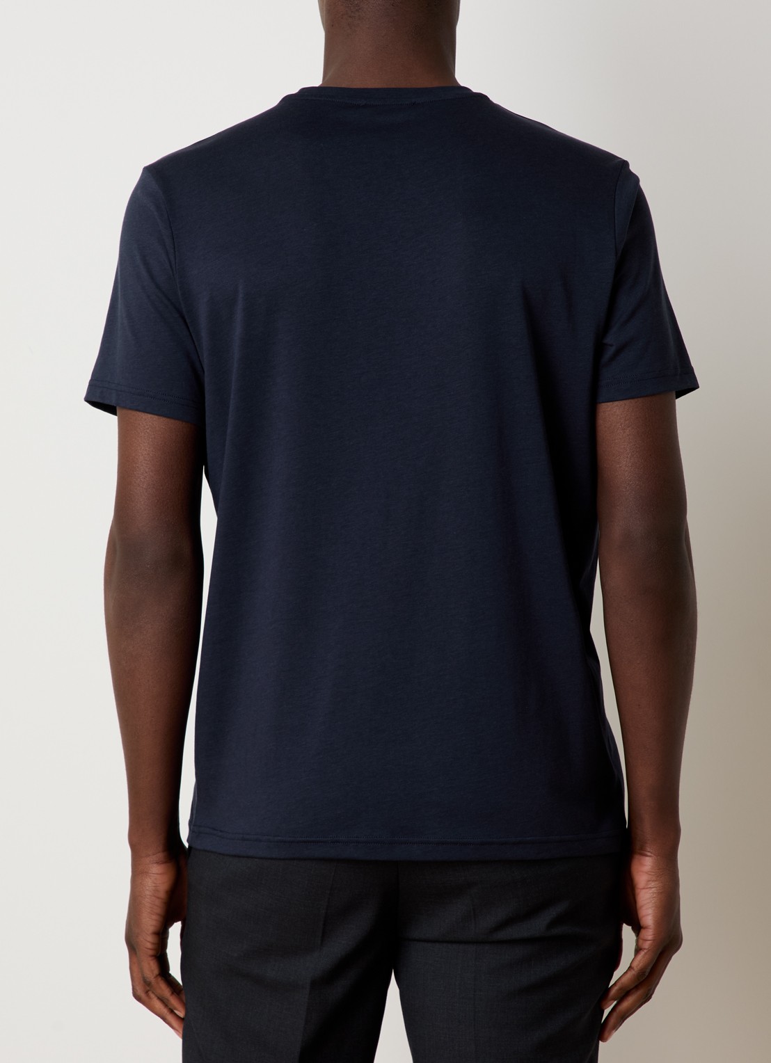 Oscar Jacobson Kim T-shirt  - achterkant donkerblauw