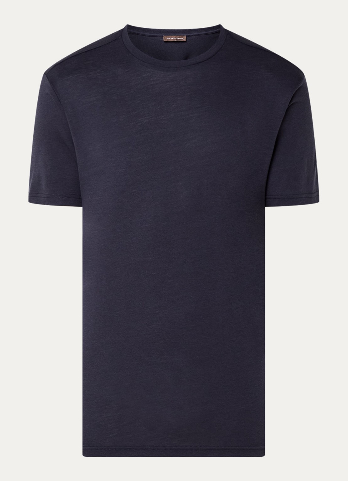 Oscar Jacobson Kim T-shirt  - voorkant 4 donkerblauw