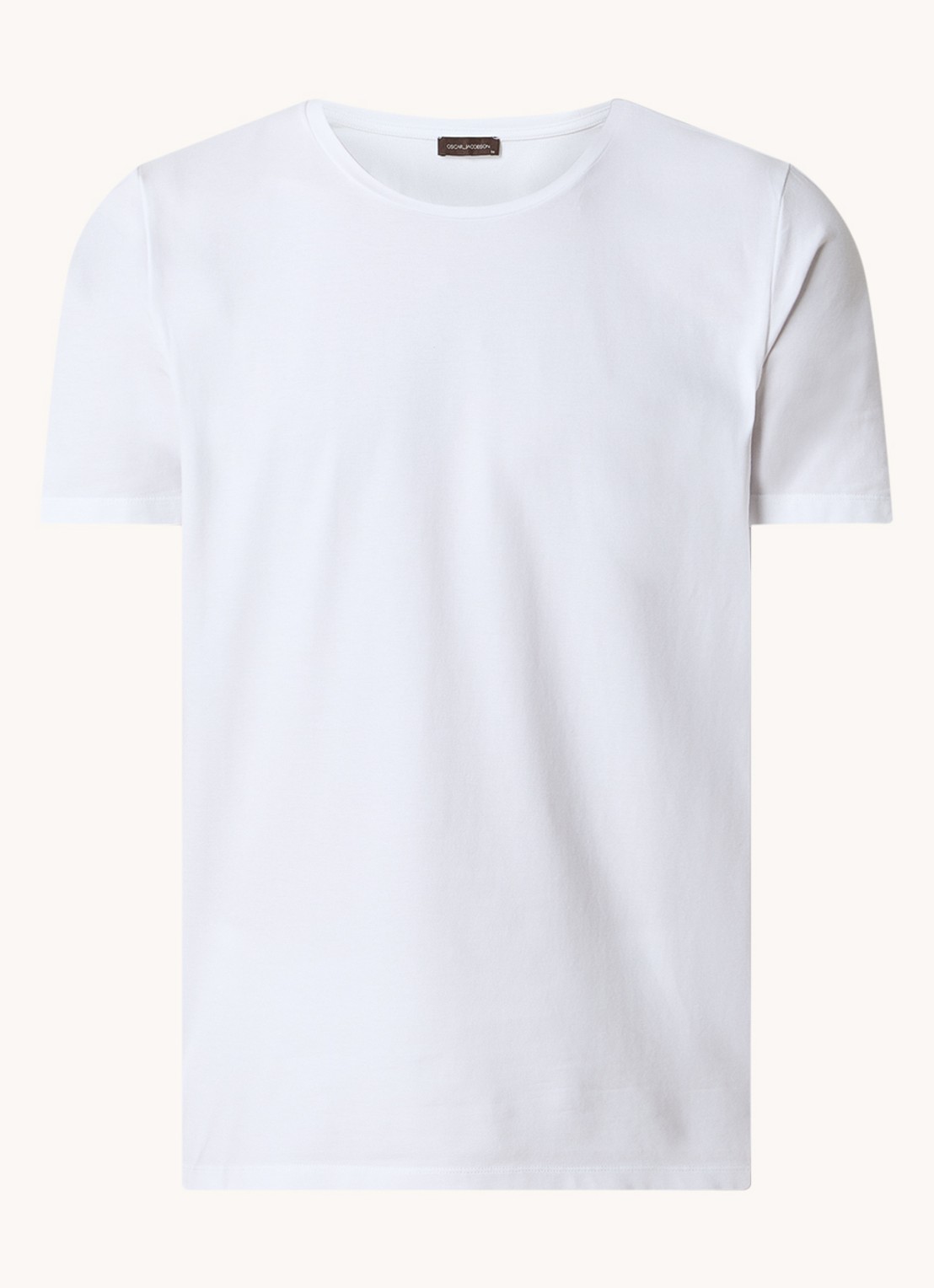 Oscar Jacobson Kyran T-shirt met stretch - voorkant wit