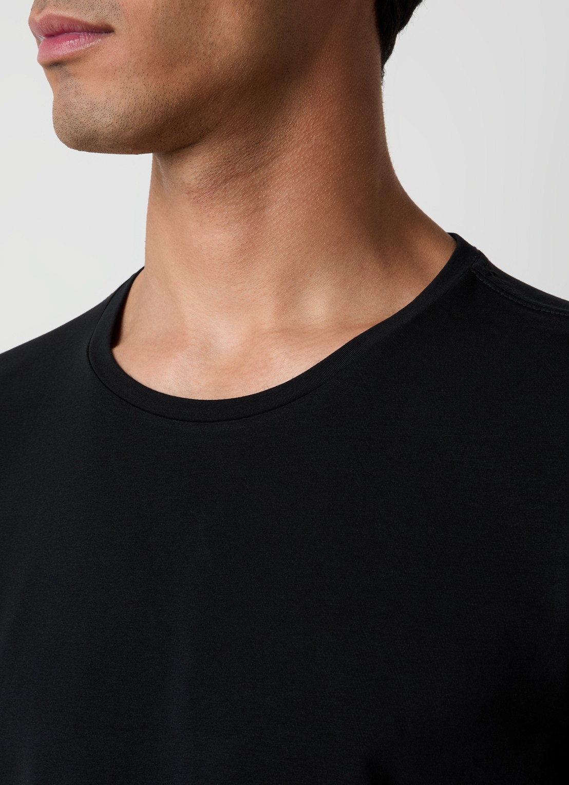 Oscar Jacobson Kyran T-shirt met stretch - detail 5 zwart