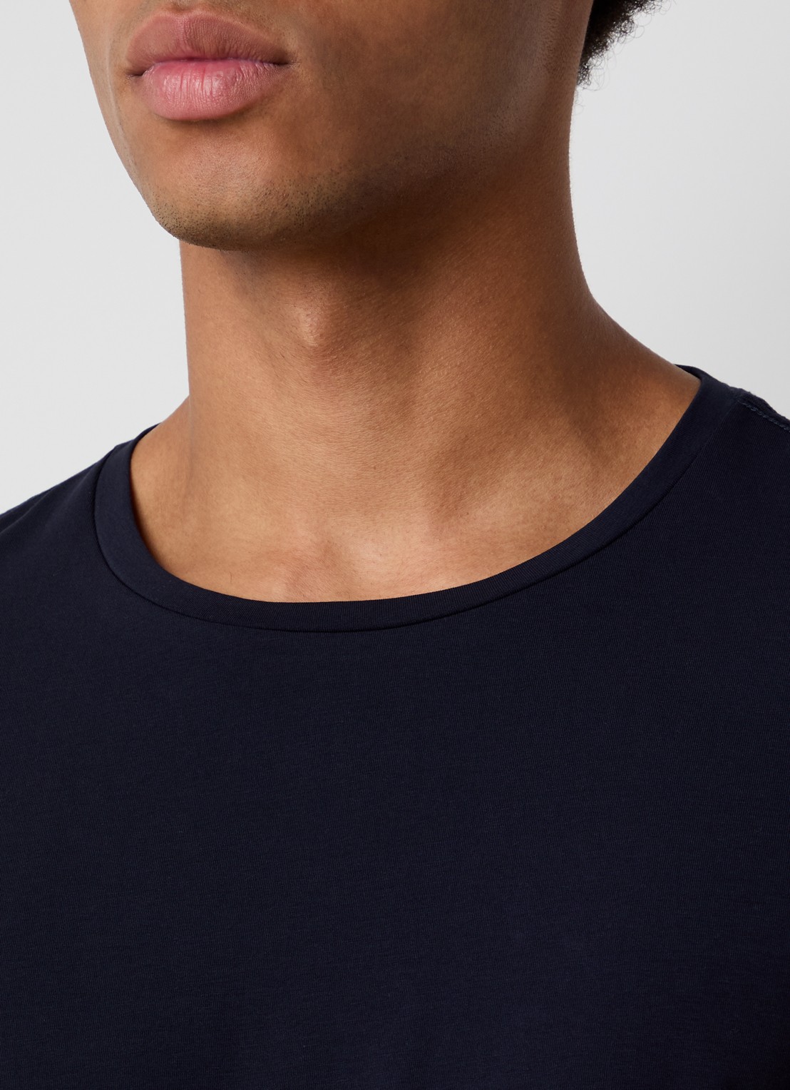 Oscar Jacobson Kyran T-shirt met stretch - detail 5 donkerblauw