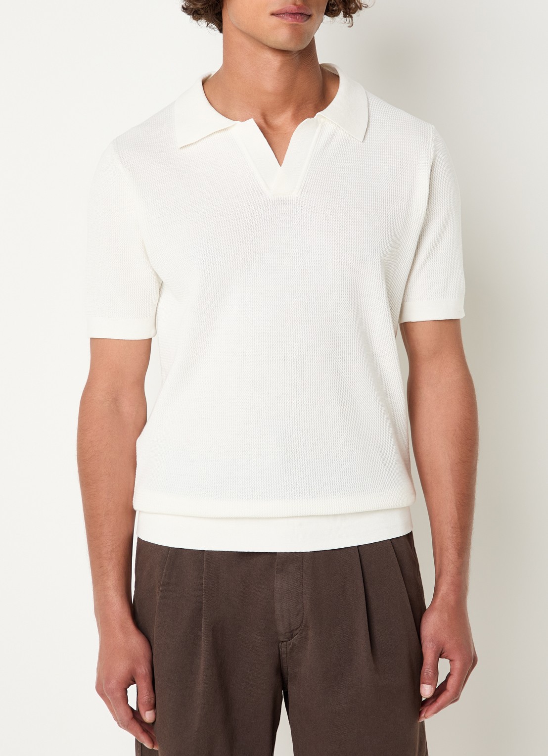 Oscar Jacobson Patrick regular fit polo - detail 4 creme