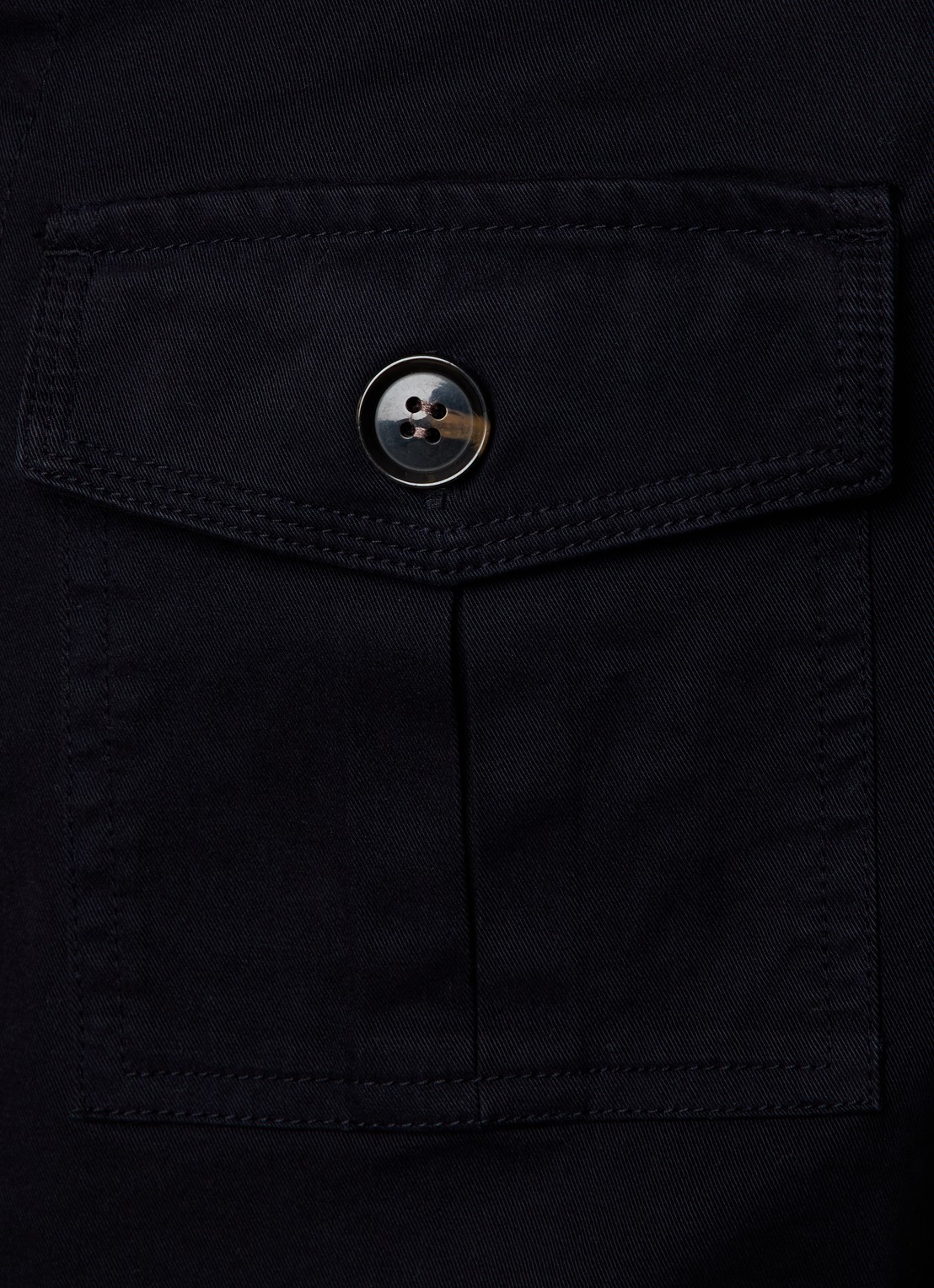 Oscar Jacobson Safari jack met opgestikte zakken  - detail 5 donkerblauw