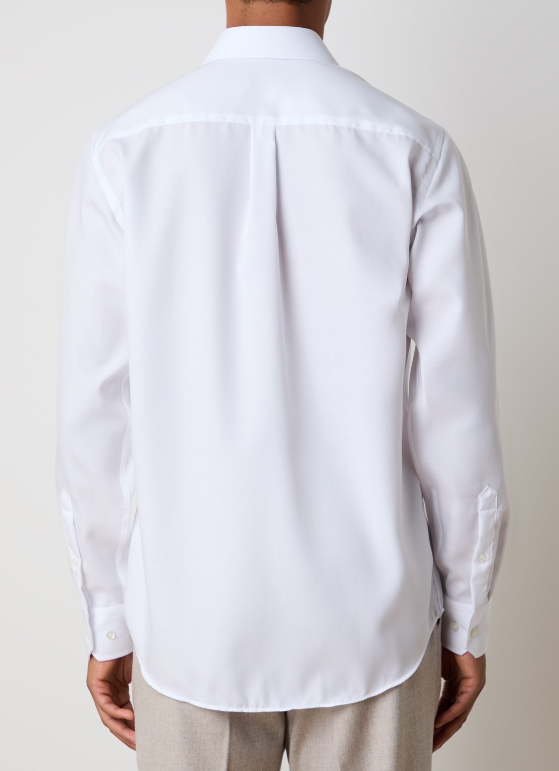 Oscar Jacobson Slim fit overhemd - achterkant wit