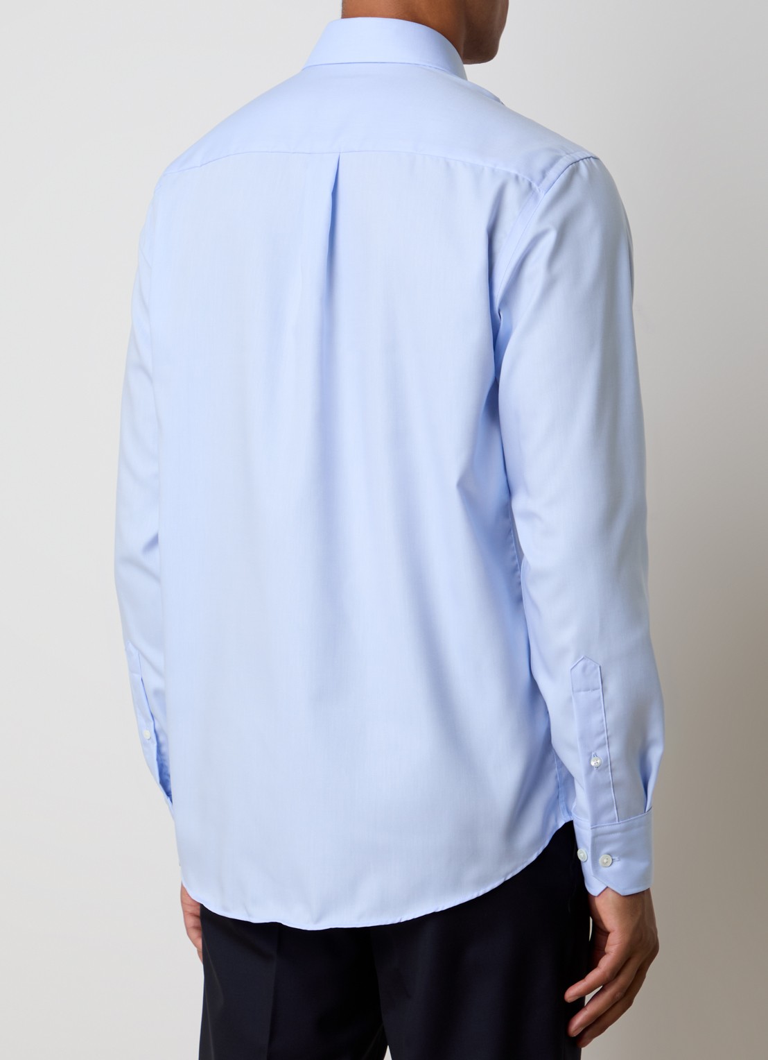 Oscar Jacobson Slim fit overhemd - achterkant lichtblauw