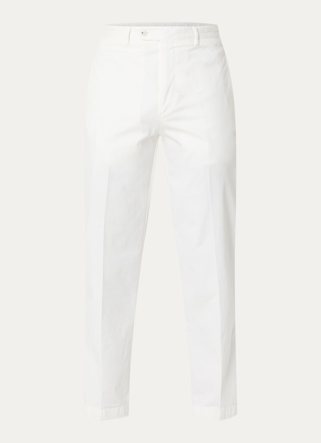Oscar Jacobson Tanker straight fit chino met steekzakken - voorkant gebroken wit