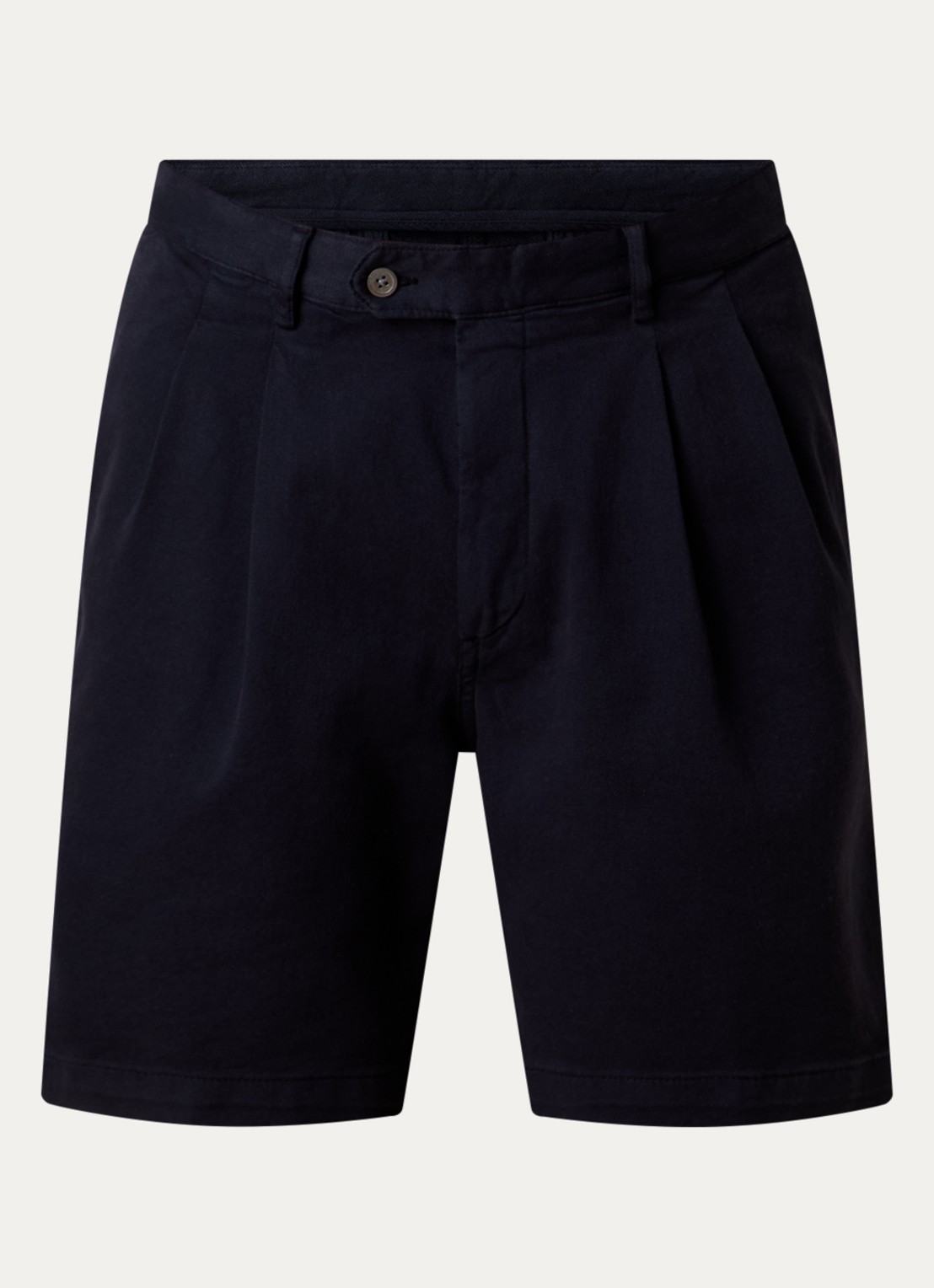 Oscar Jacobson Tanker straight fit korte broek met steekzakken - voorkant 4 donkerblauw