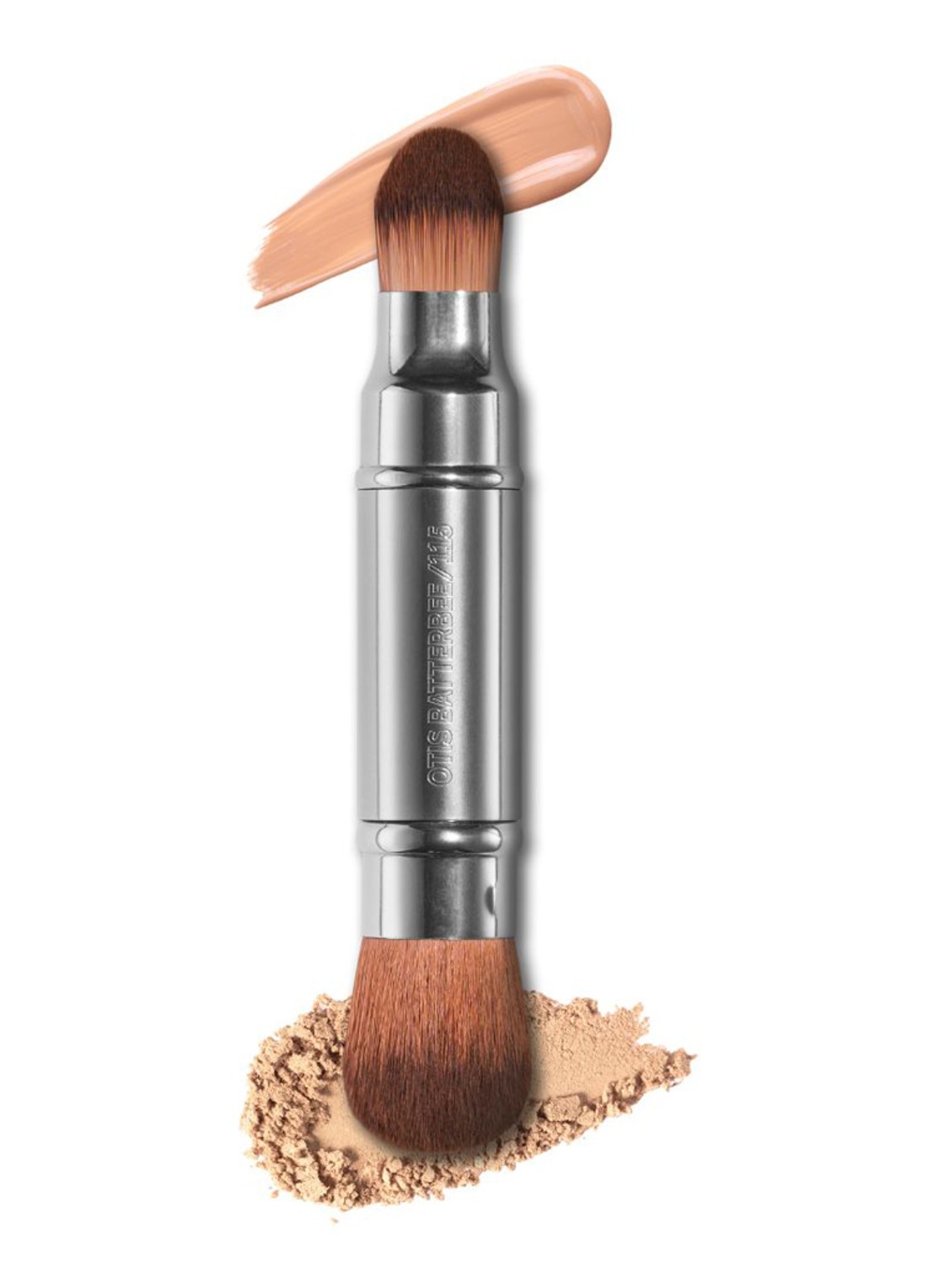 Otis Batterbee Double Ended Flawless Face Brush 115 - foundation- en poederkwast - voorkant undefined