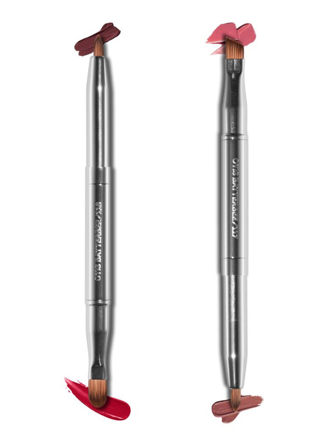 Otis Batterbee Double Ended Lip & Eye Brush Duo - make-up kwasten set - voorkant undefined
