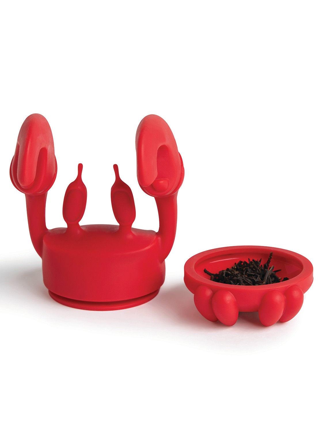 Ototo Crab theefilter  - achterkant rood
