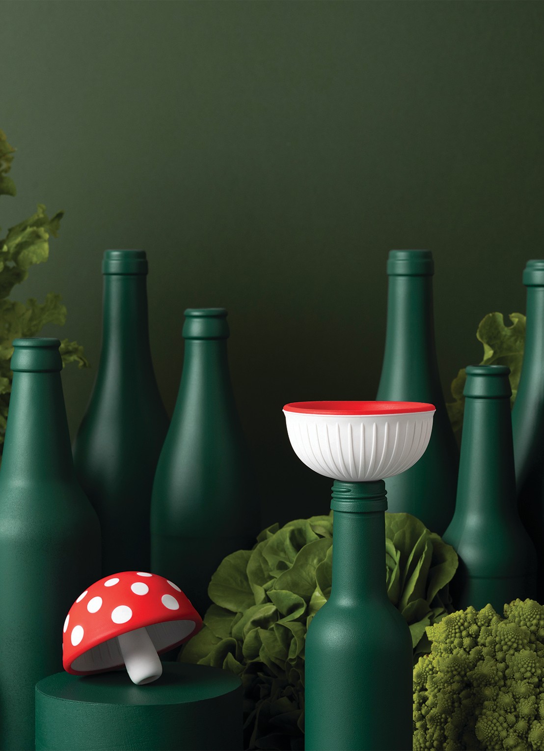 Ototo Magic Mushroom trechter  - detail 6 rood