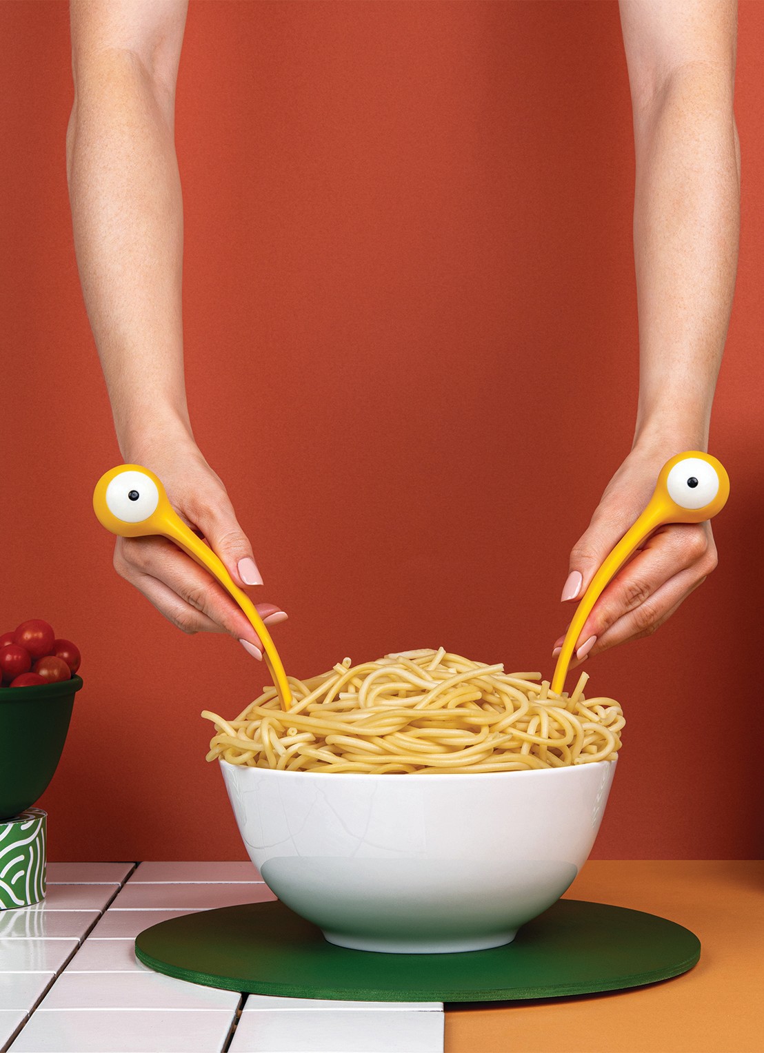 Ototo Pasta Monsters pasta & opscheplepel - detail 6 geel