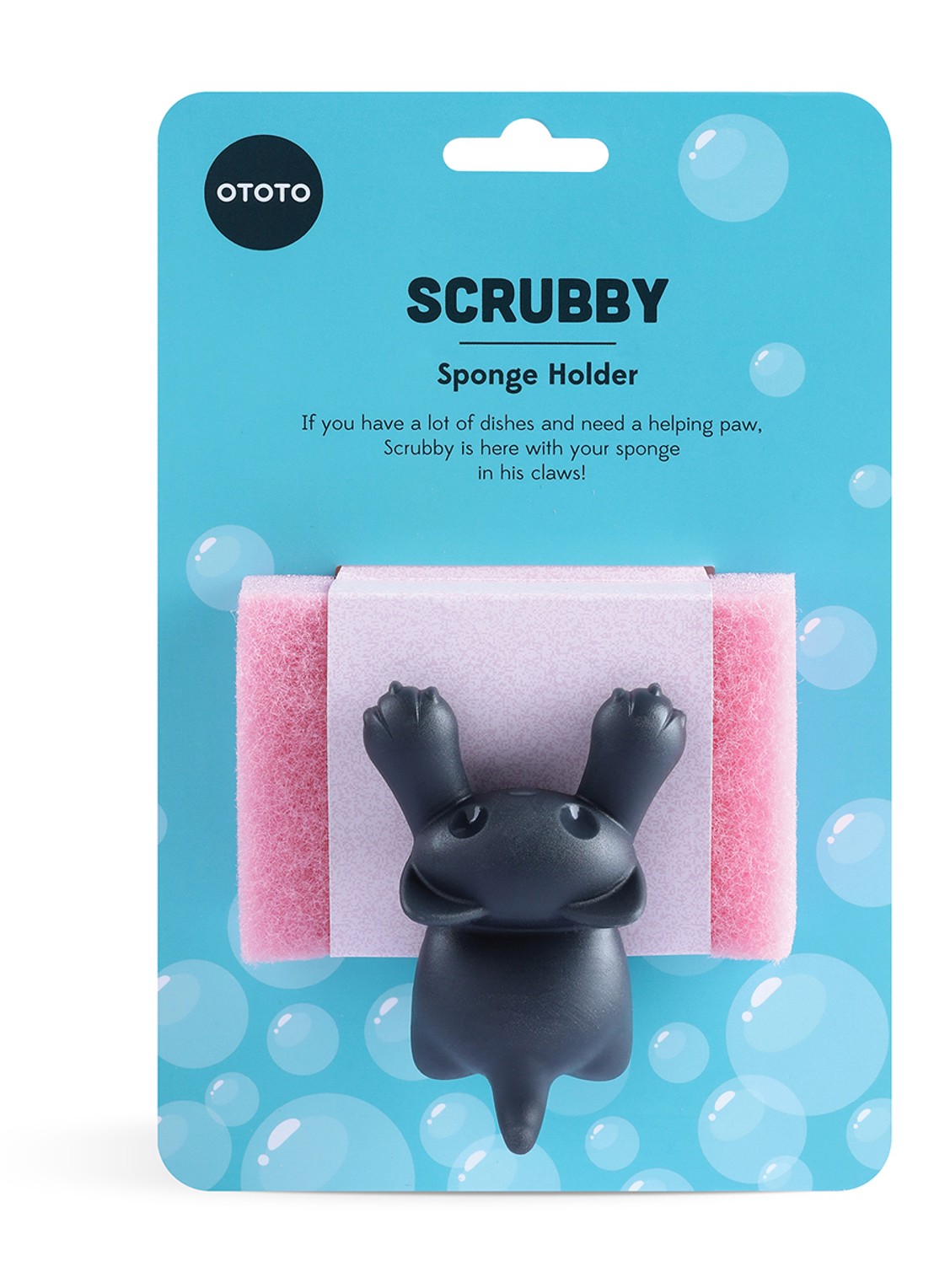 Ototo Scrubby sponshouder - achterkant 6 grijs