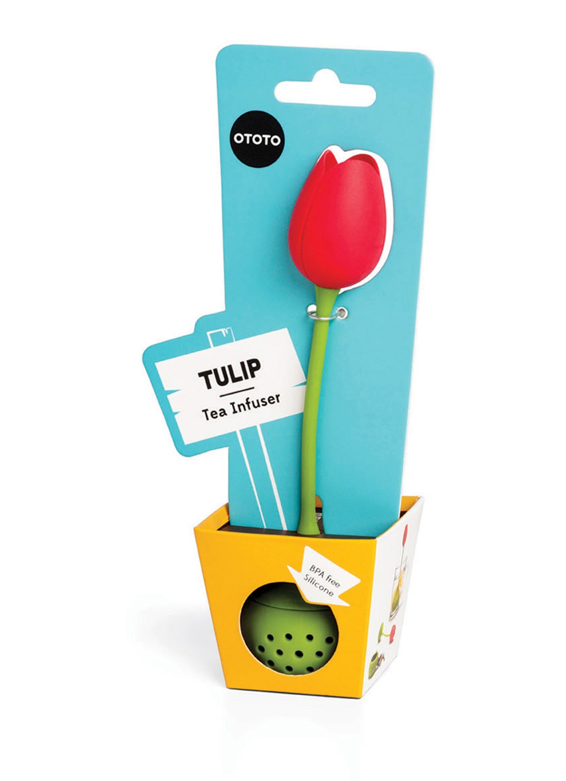 Ototo Tulip theefilter - detail 7 rood