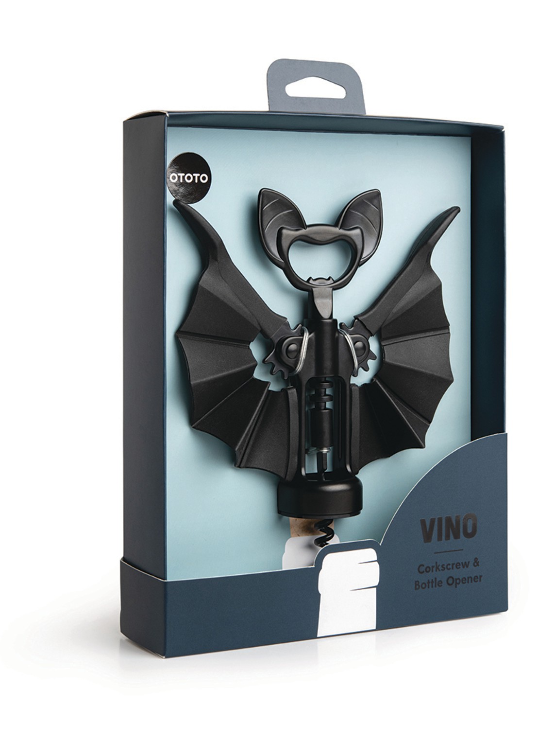 Ototo Vino kurkentrekker en flesopener - detail 5 zwart