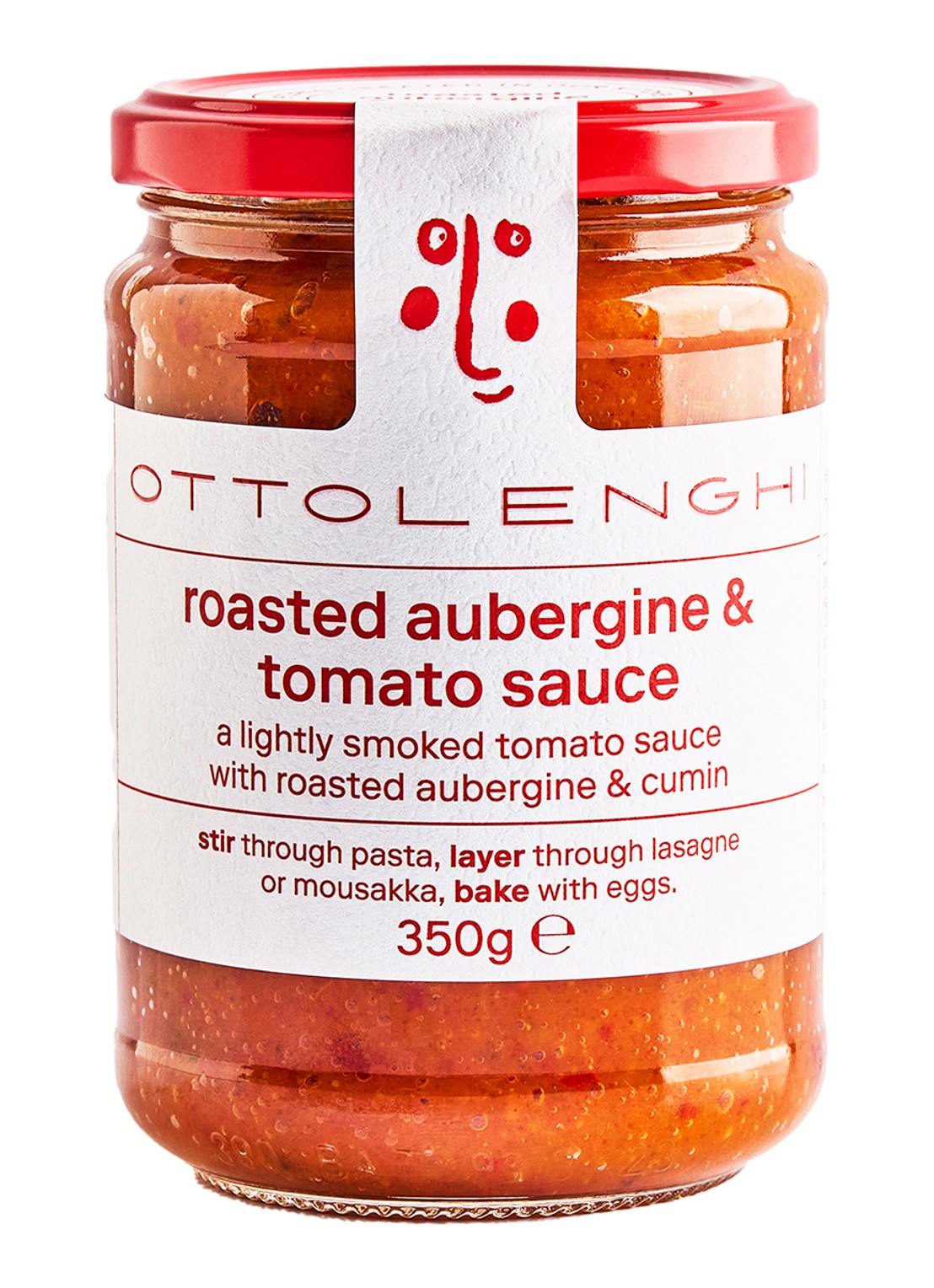 Ottolenghi Geroosterde aubergine en tomatensaus 350 gram - voorkant undefined