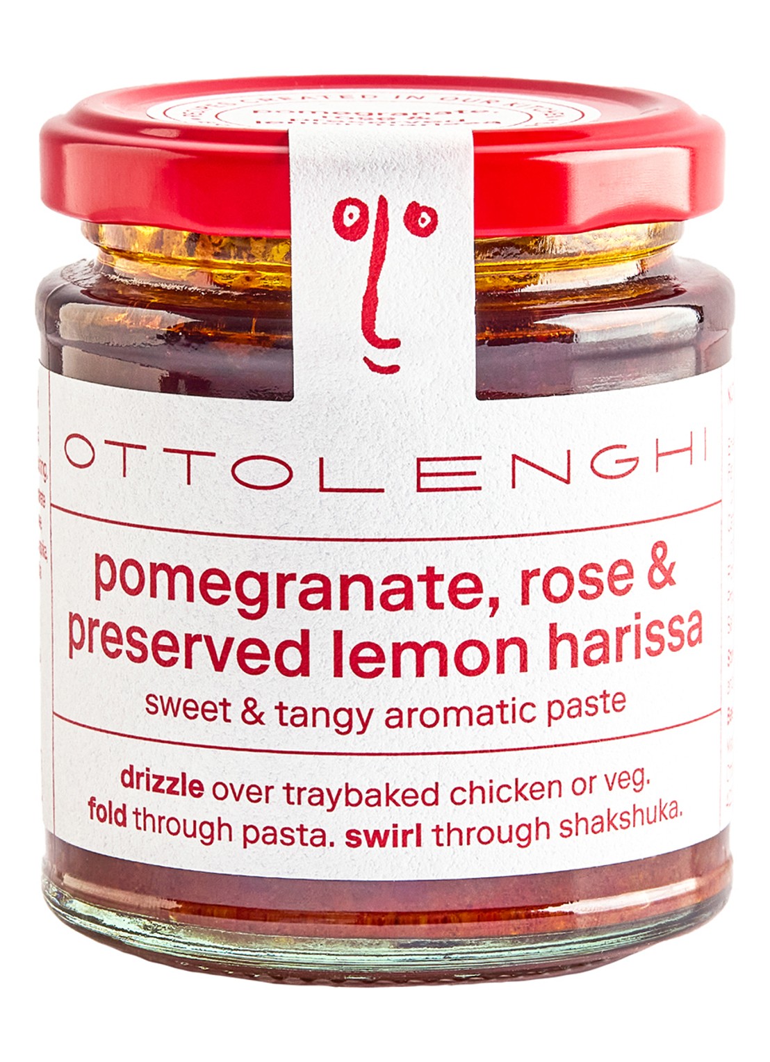 Ottolenghi Granaatappel, roos & citroen harissa 170 gram - voorkant undefined