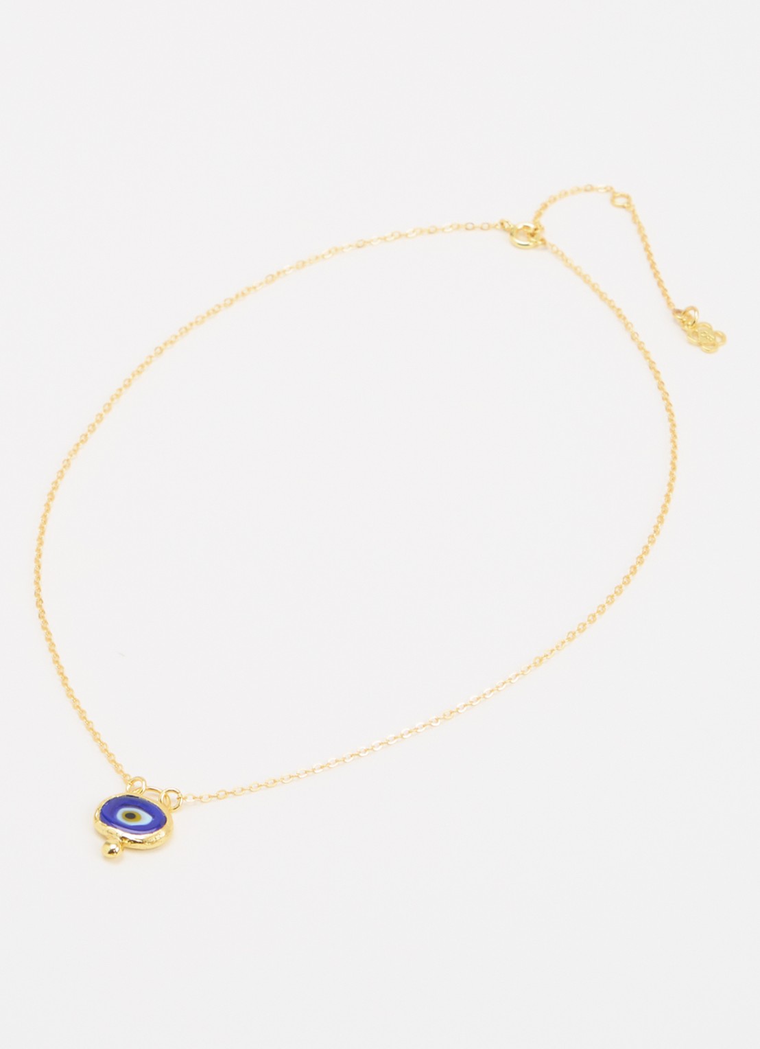 Ottoman Hands Alara Evil Eye ketting verguld - detail 3 goud
