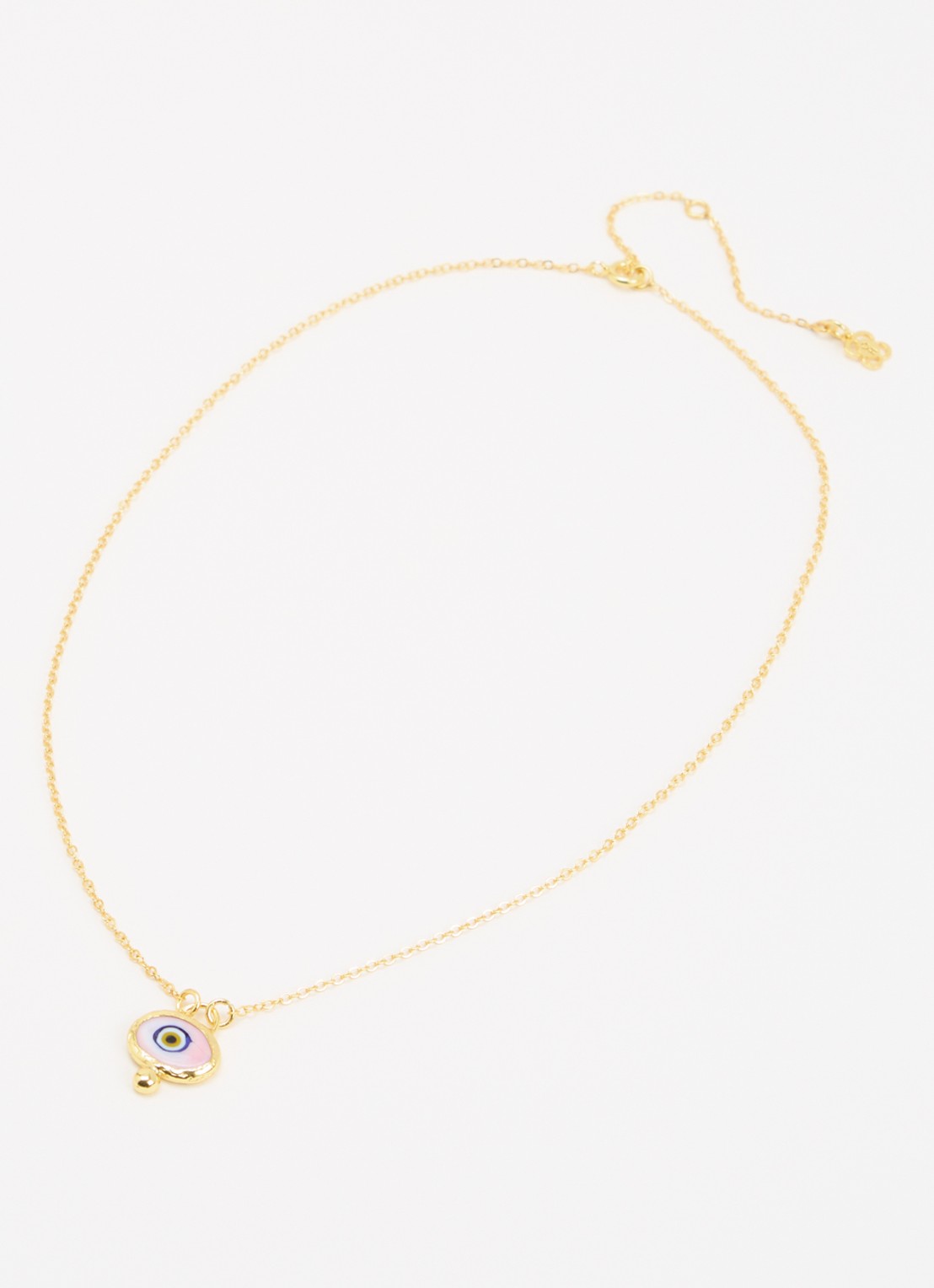 Ottoman Hands Alara Evil Eye ketting verguld - detail 3 goud