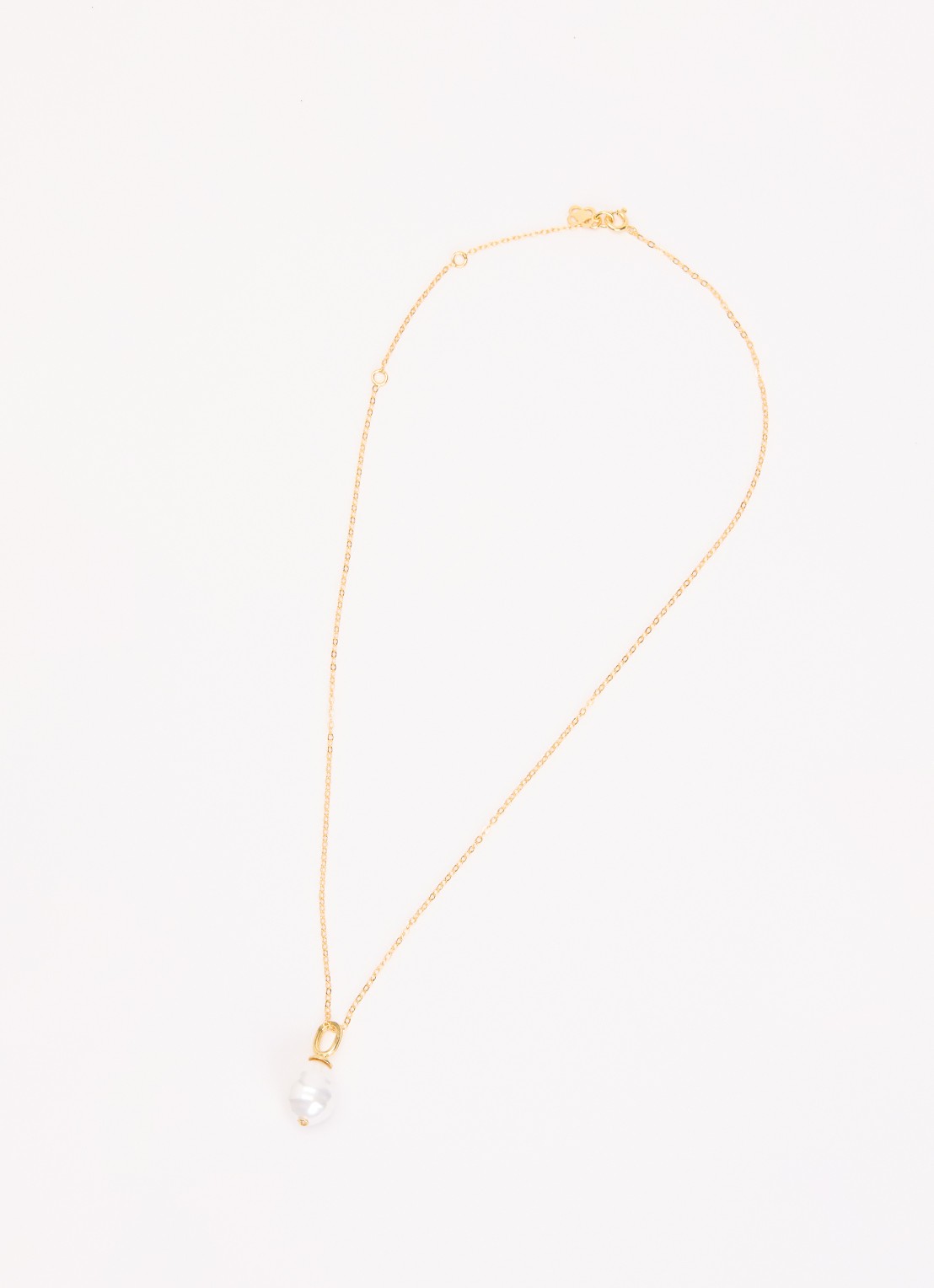 Ottoman Hands Ava ketting met imitatieparel verguld - detail 3 goud
