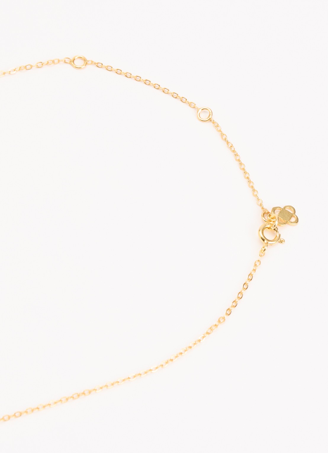 Ottoman Hands Ava ketting met imitatieparel verguld - detail 4 goud