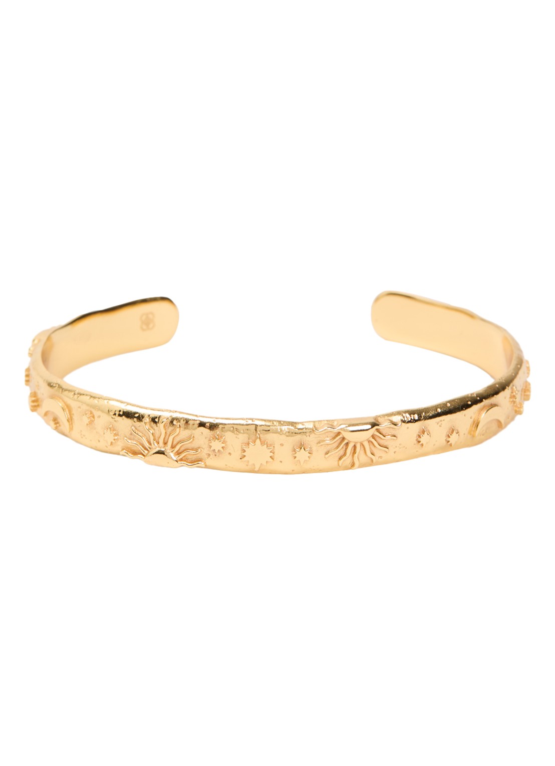 Ottoman Hands Celestial bangle verguld - voorkant 3 goud