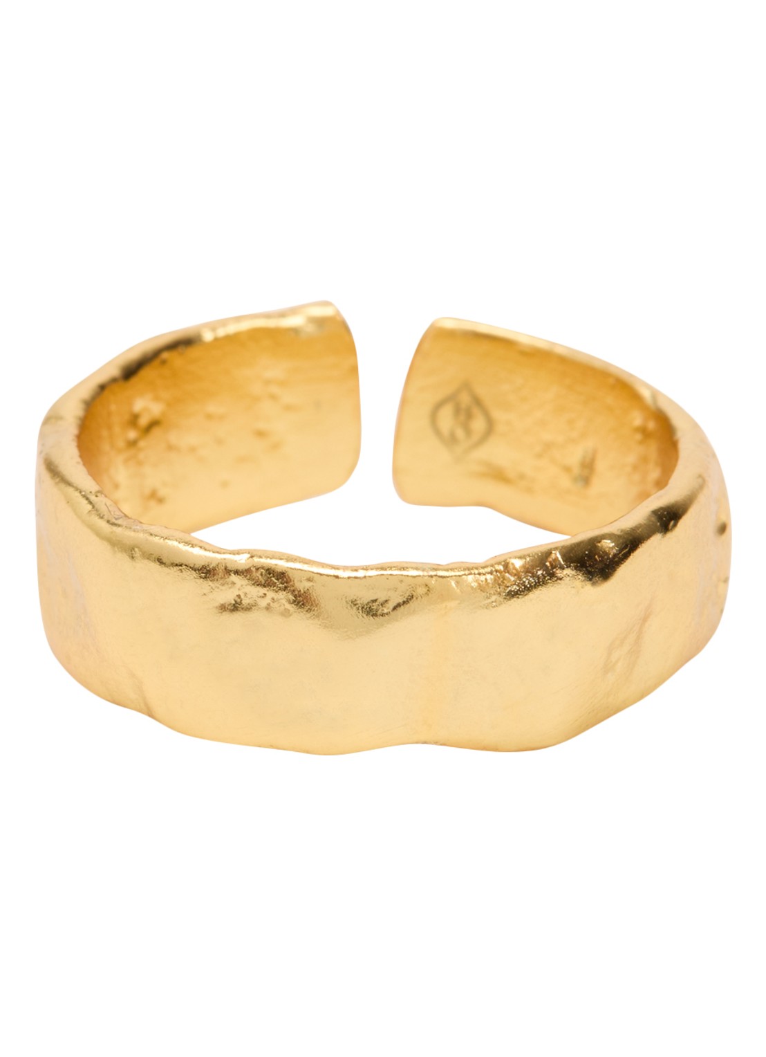 Ottoman Hands Delta ring verguld - voorkant goud