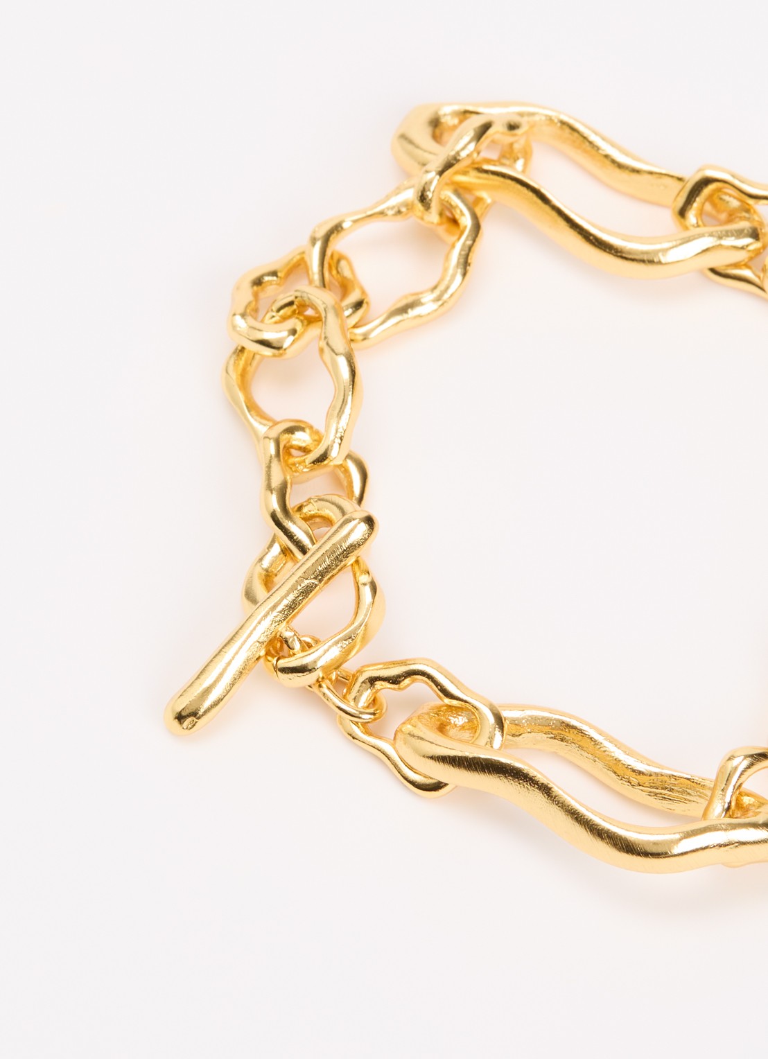 Ottoman Hands Etta schakelarmband verguld - detail 3 goud