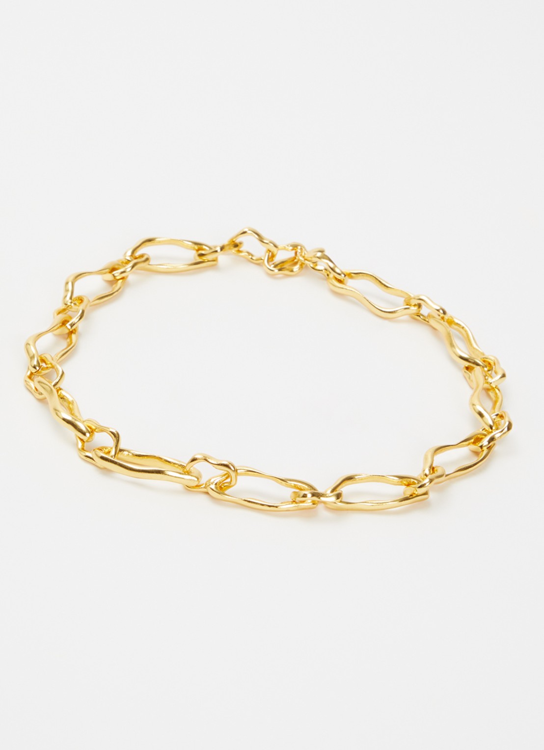 Ottoman Hands Etta schakelketting verguld - detail goud