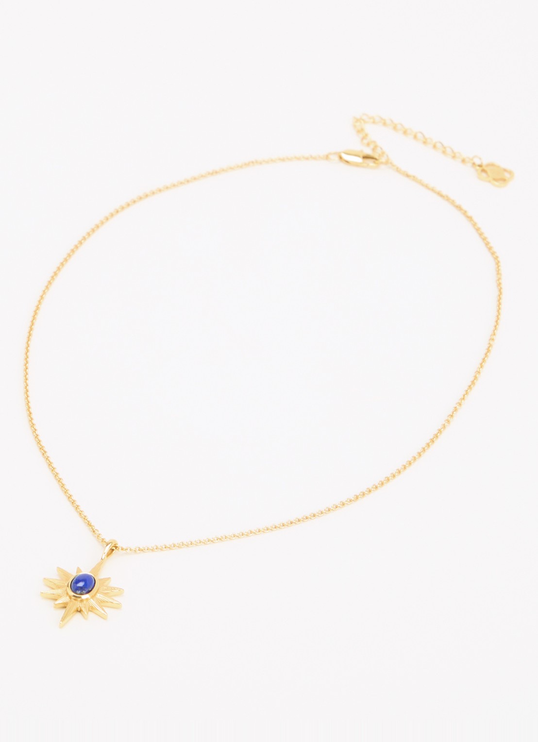 Ottoman Hands Lapis Star ketting verguld - detail 3 goud