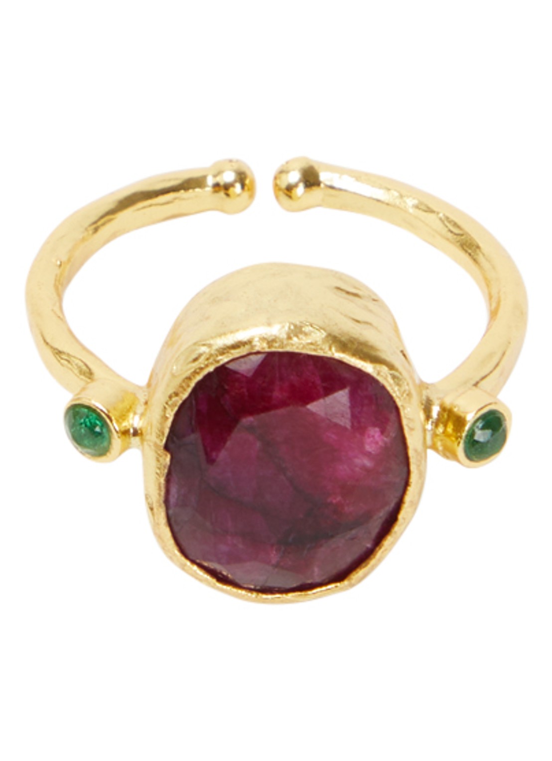 Ottoman Hands Lucia ring met verguld - voorkant 3 goud