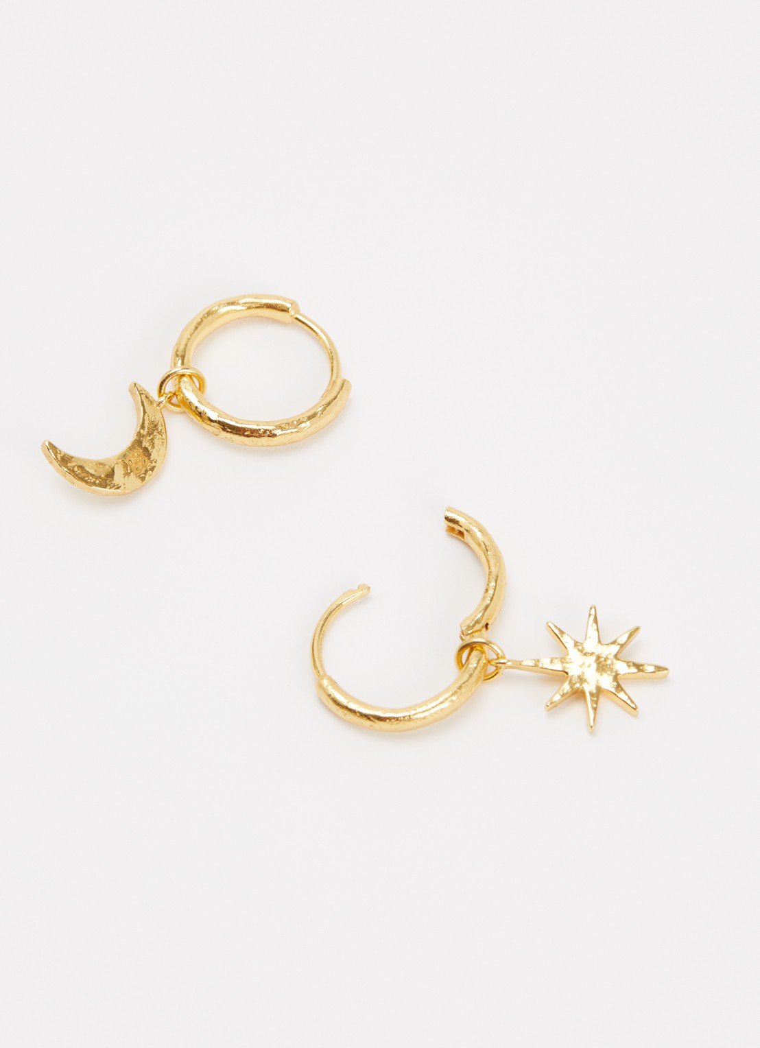 Ottoman Hands Moon and Star oorringen verguld - detail 3 goud