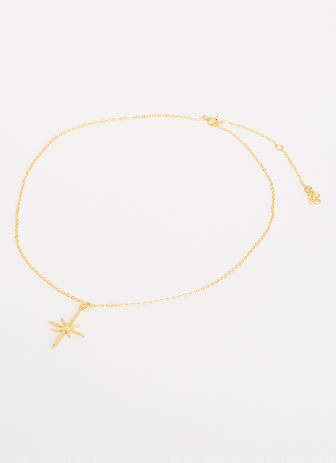 Ottoman Hands Northern Star ketting verguld - detail goud