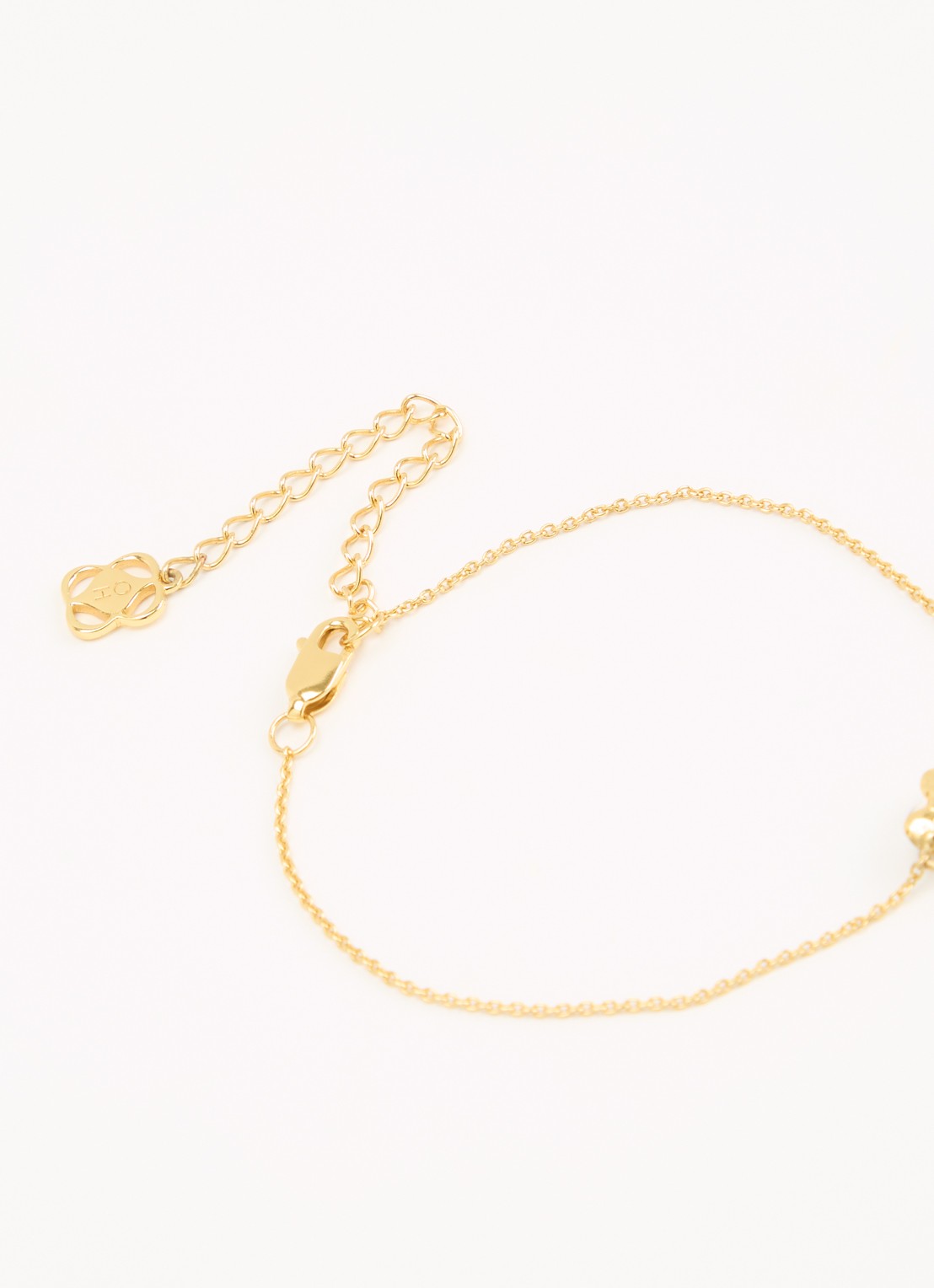 Ottoman Hands Single Heart armband verguld - detail 3 goud