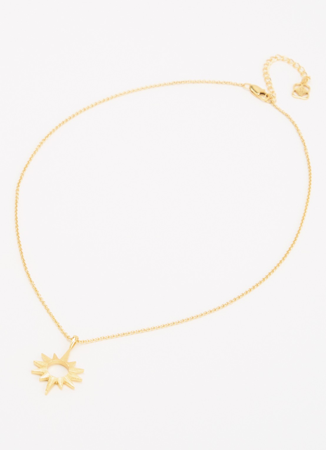 Ottoman Hands Star ketting verguld - detail 3 goud