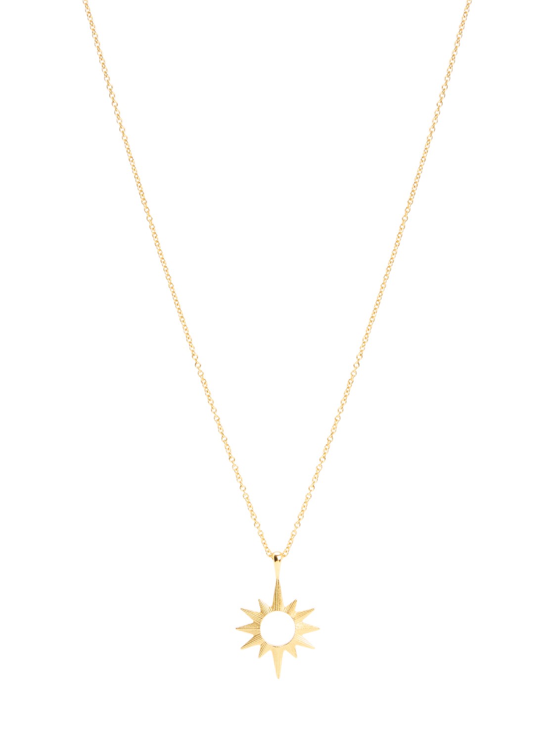 Ottoman Hands Star ketting verguld - voorkant goud