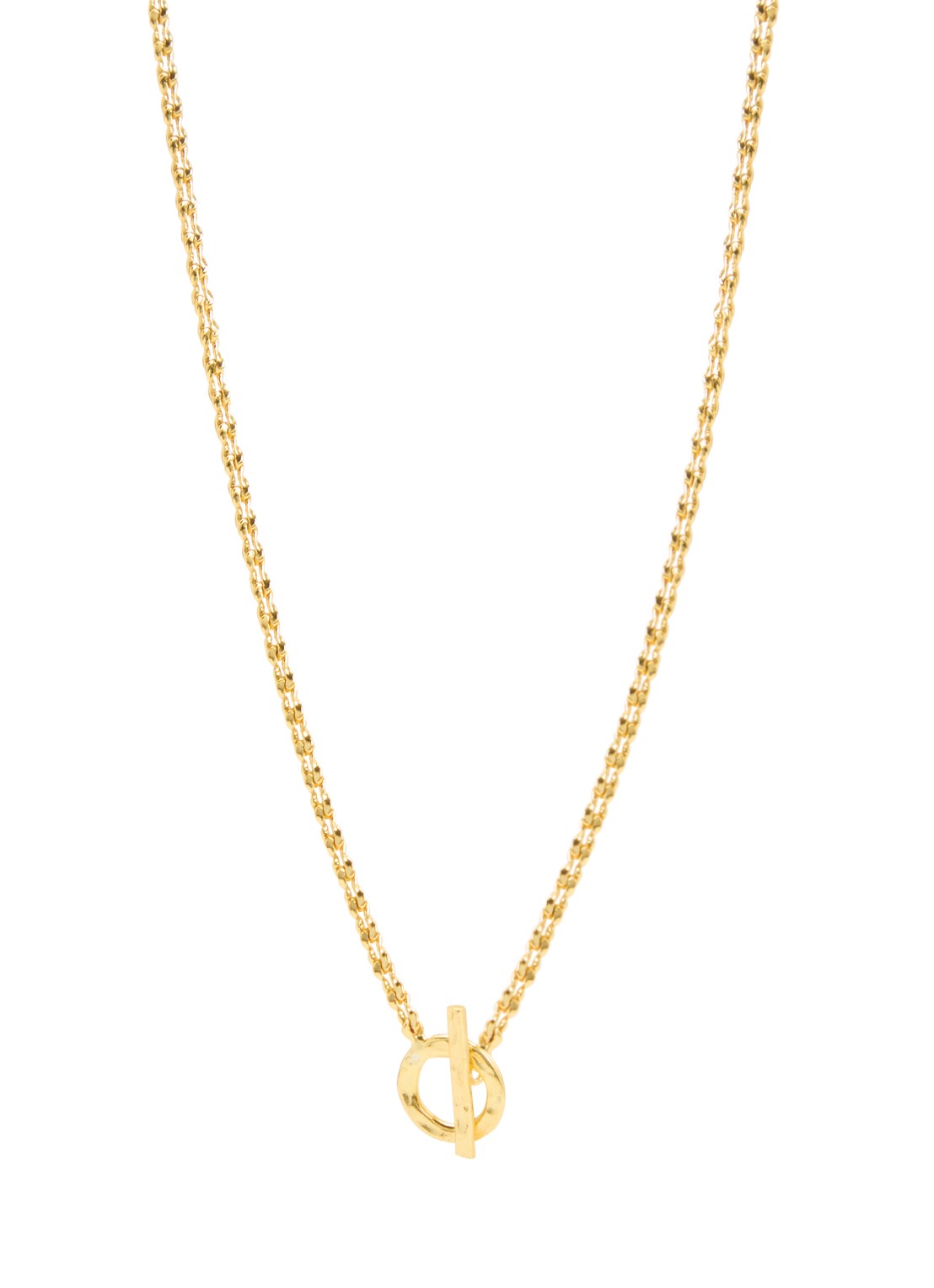 Ottoman Hands Thea Snake schakelketting verguld - voorkant 5 goud