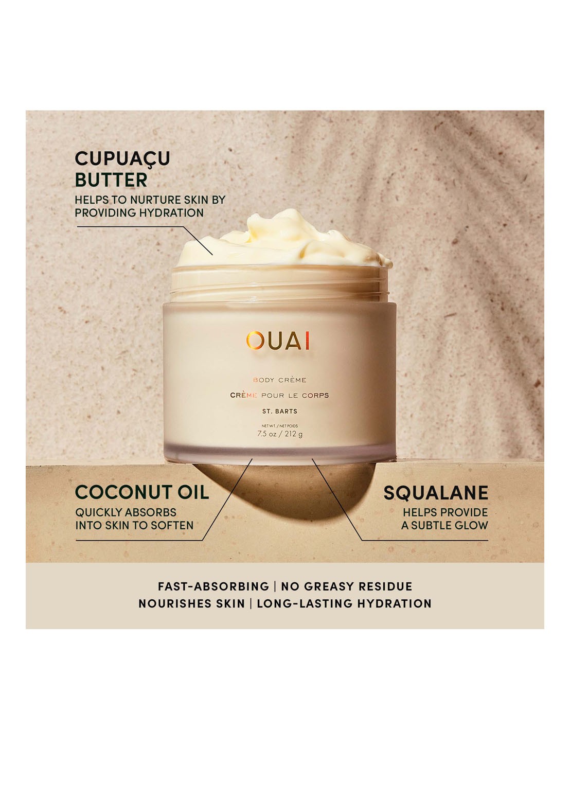 OUAI Body Crème St. Barts - bodycrème  - voorkant 6 undefined