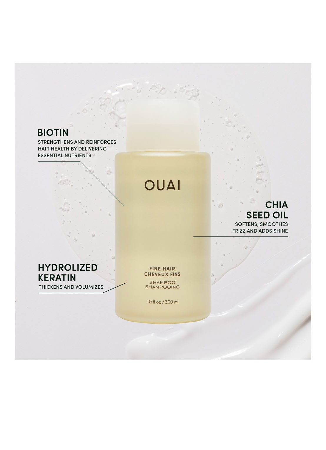 OUAI Fine Hair Shampoo - shampoo voor fijn haar - detail 2 undefined