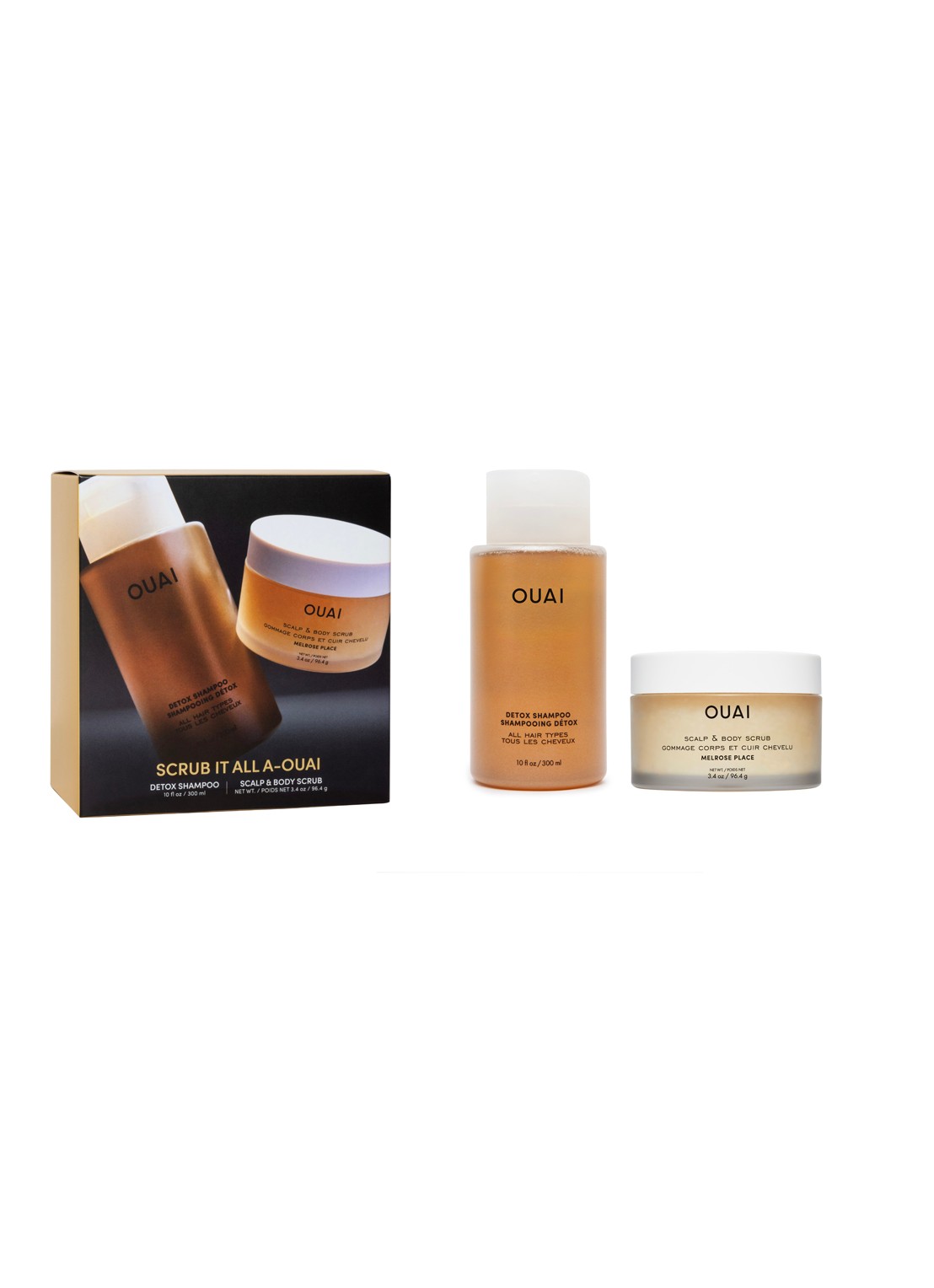 OUAI Scrub It All A-Ouai - verzorgingsset - voorkant 5 undefined