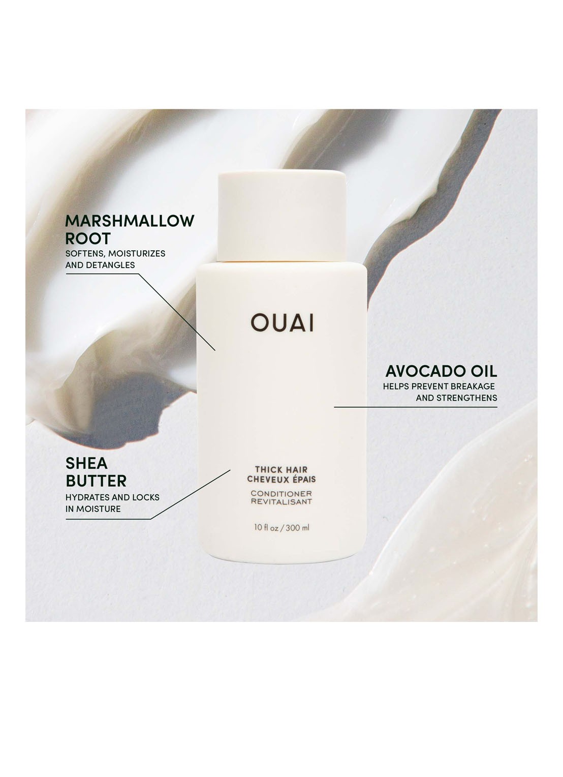 OUAI Thick Hair Conditioner - conditioner voor dik haar - voorkant 6 undefined